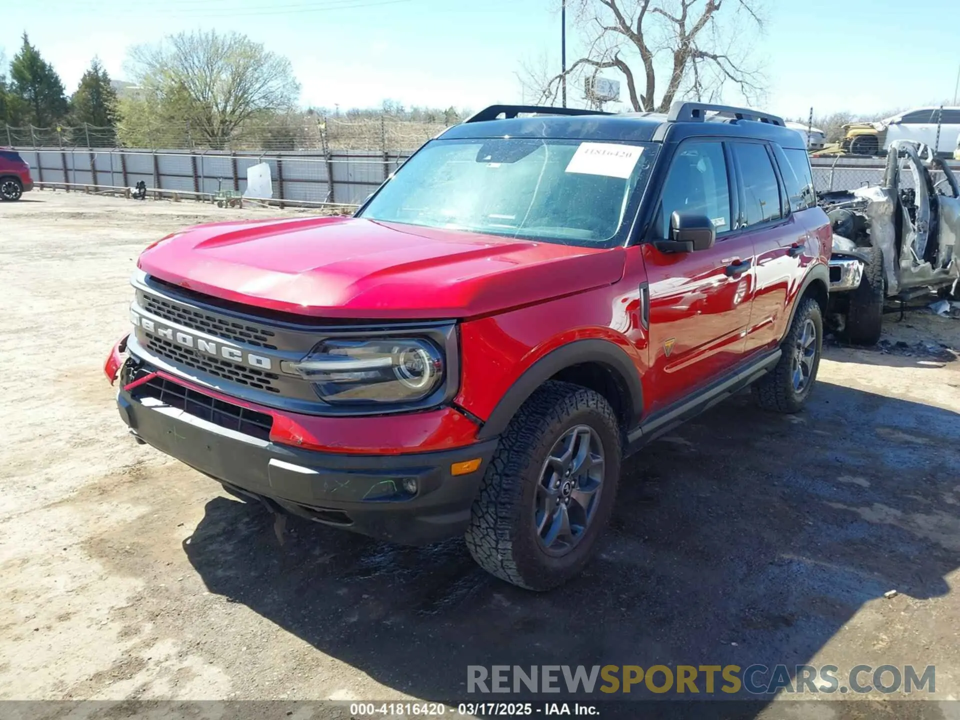 2 Photograph of a damaged car 3FMCR9D93MRA64230 FORD BRONCO SPORT 2021