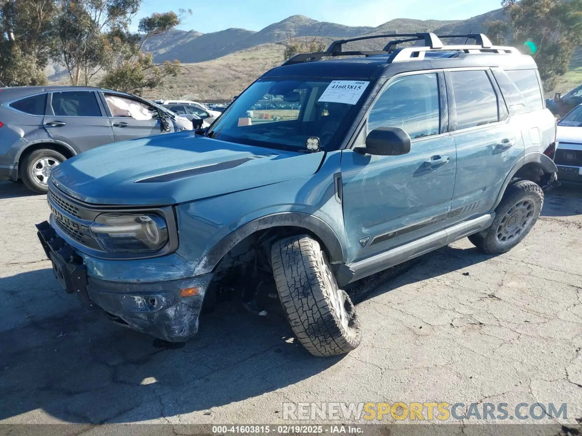 2 Photograph of a damaged car 3FMCR9F93MRA38756 FORD BRONCO SPORT 2021