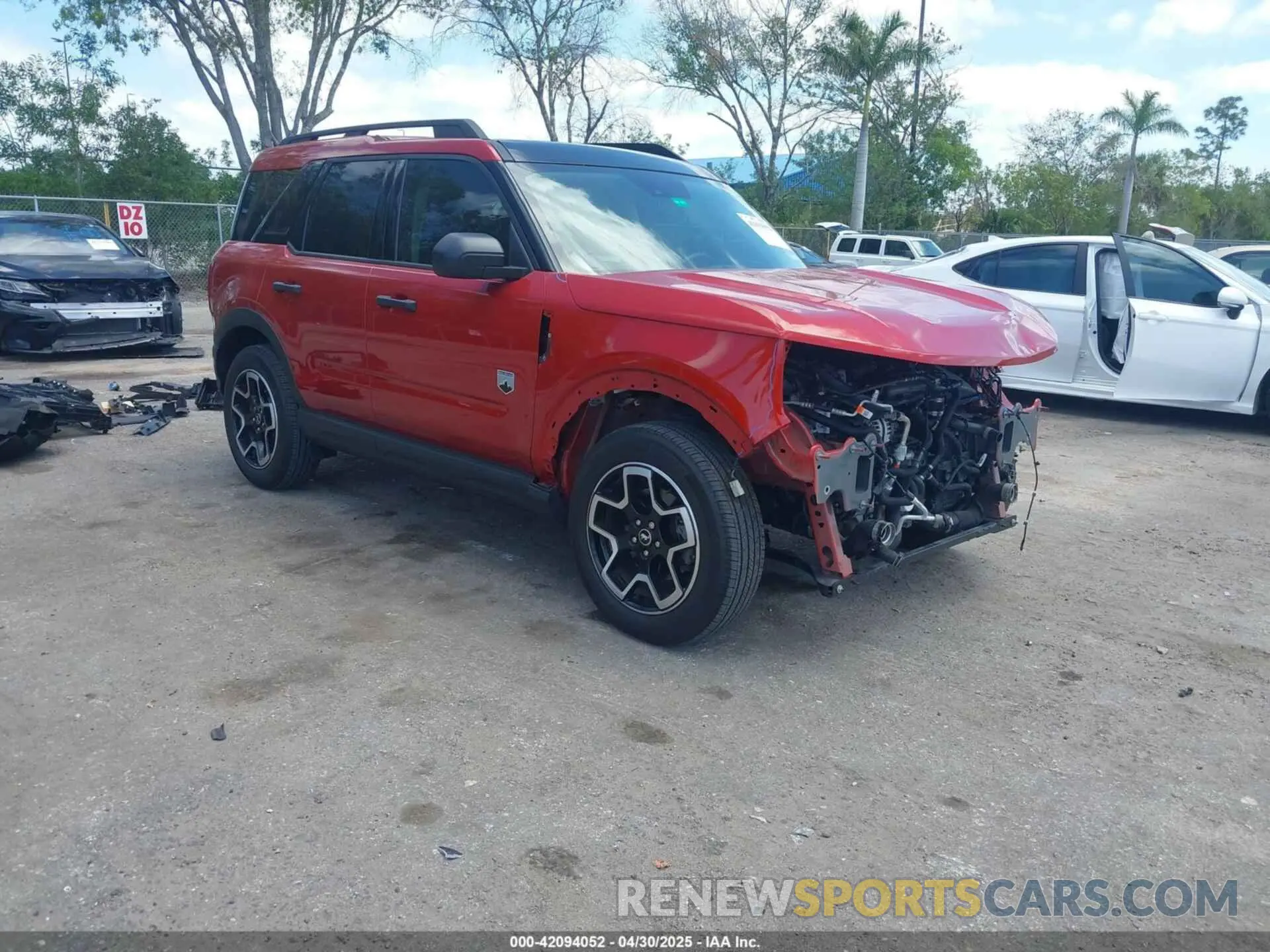 1 Photograph of a damaged car 3FMCR9B60NRD34492 FORD BRONCO SPORT 2022