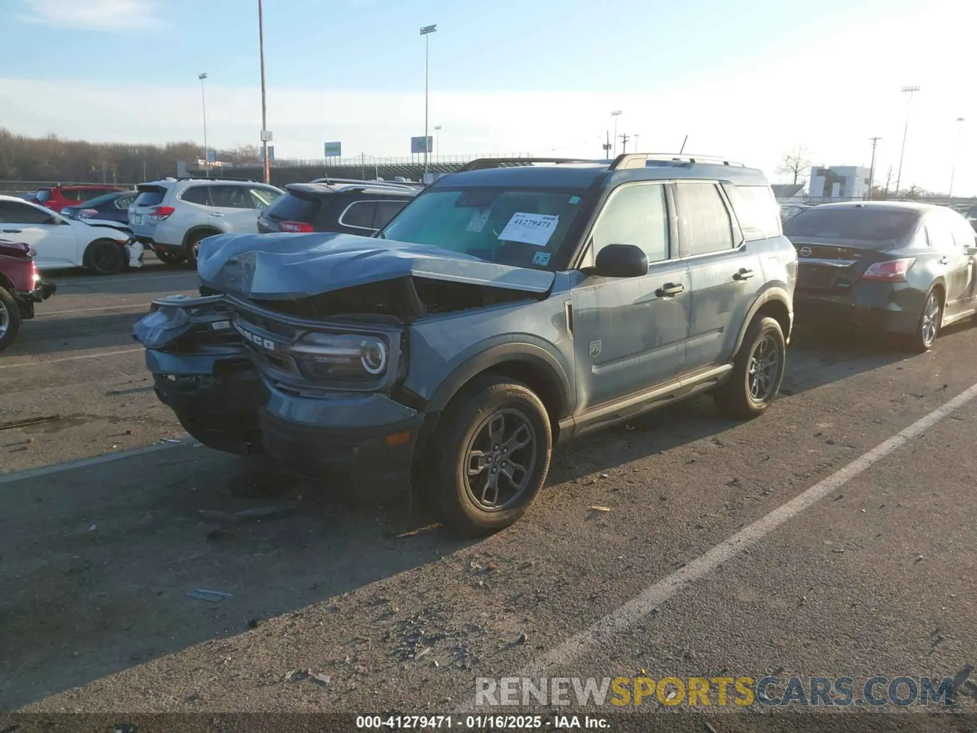 2 Photograph of a damaged car 3FMCR9B61NRD88481 FORD BRONCO SPORT 2022