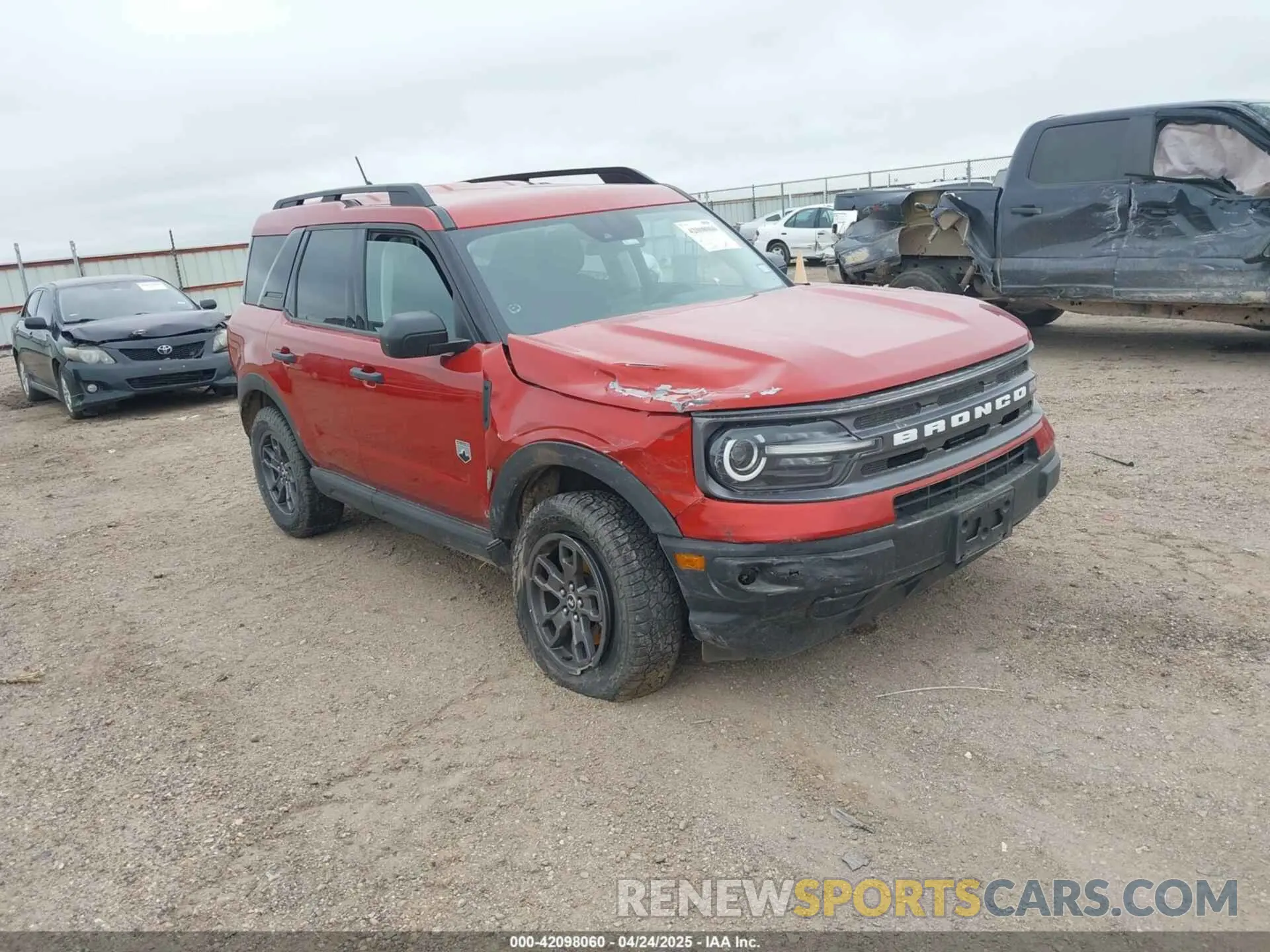 1 Photograph of a damaged car 3FMCR9B62NRE16465 FORD BRONCO SPORT 2022