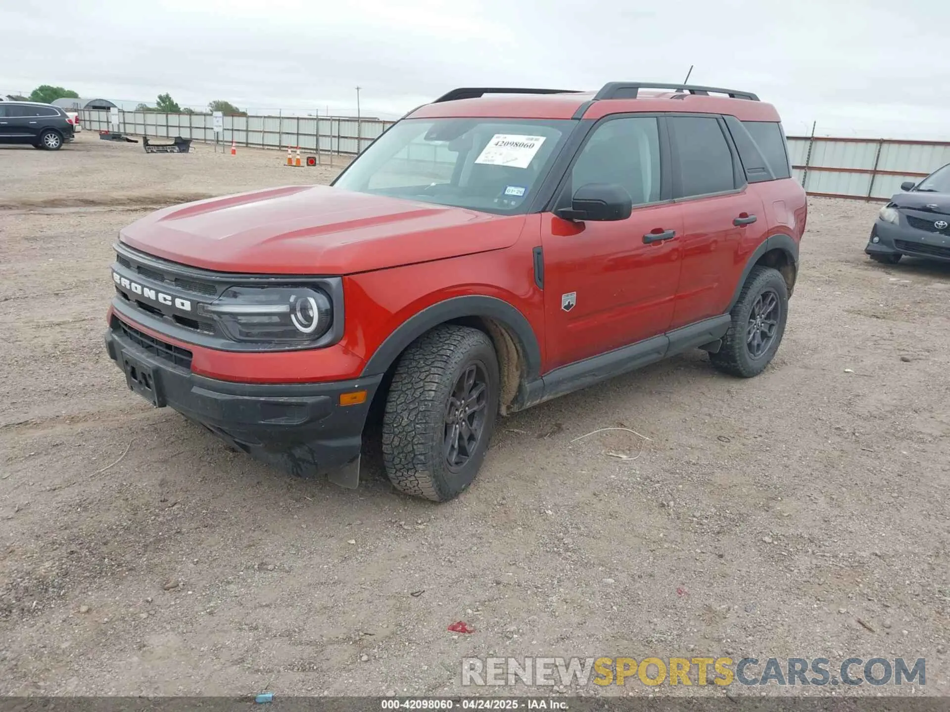 2 Photograph of a damaged car 3FMCR9B62NRE16465 FORD BRONCO SPORT 2022