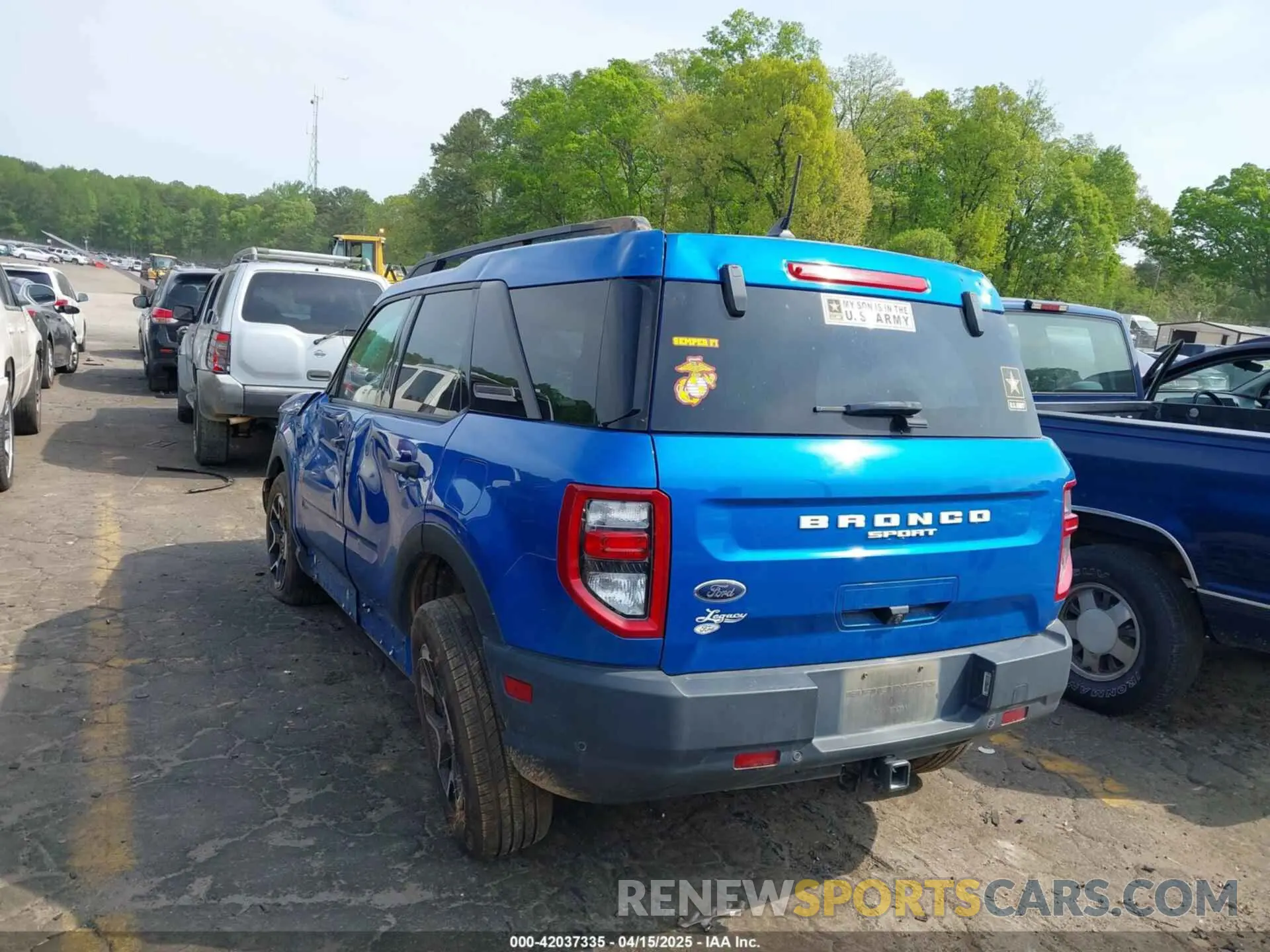 3 Photograph of a damaged car 3FMCR9B63NRD58754 FORD BRONCO SPORT 2022