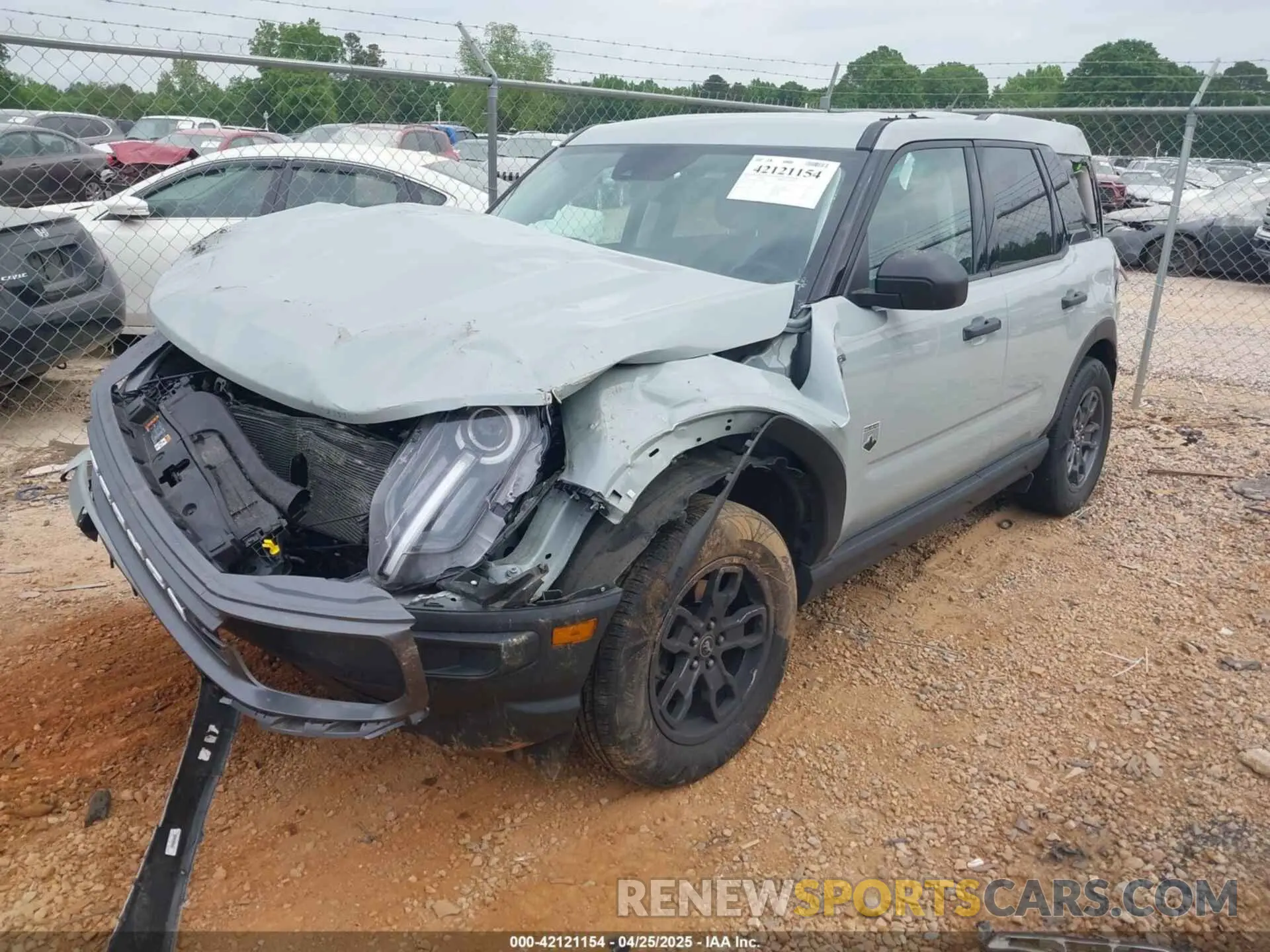 2 Photograph of a damaged car 3FMCR9B64NRE34904 FORD BRONCO SPORT 2022