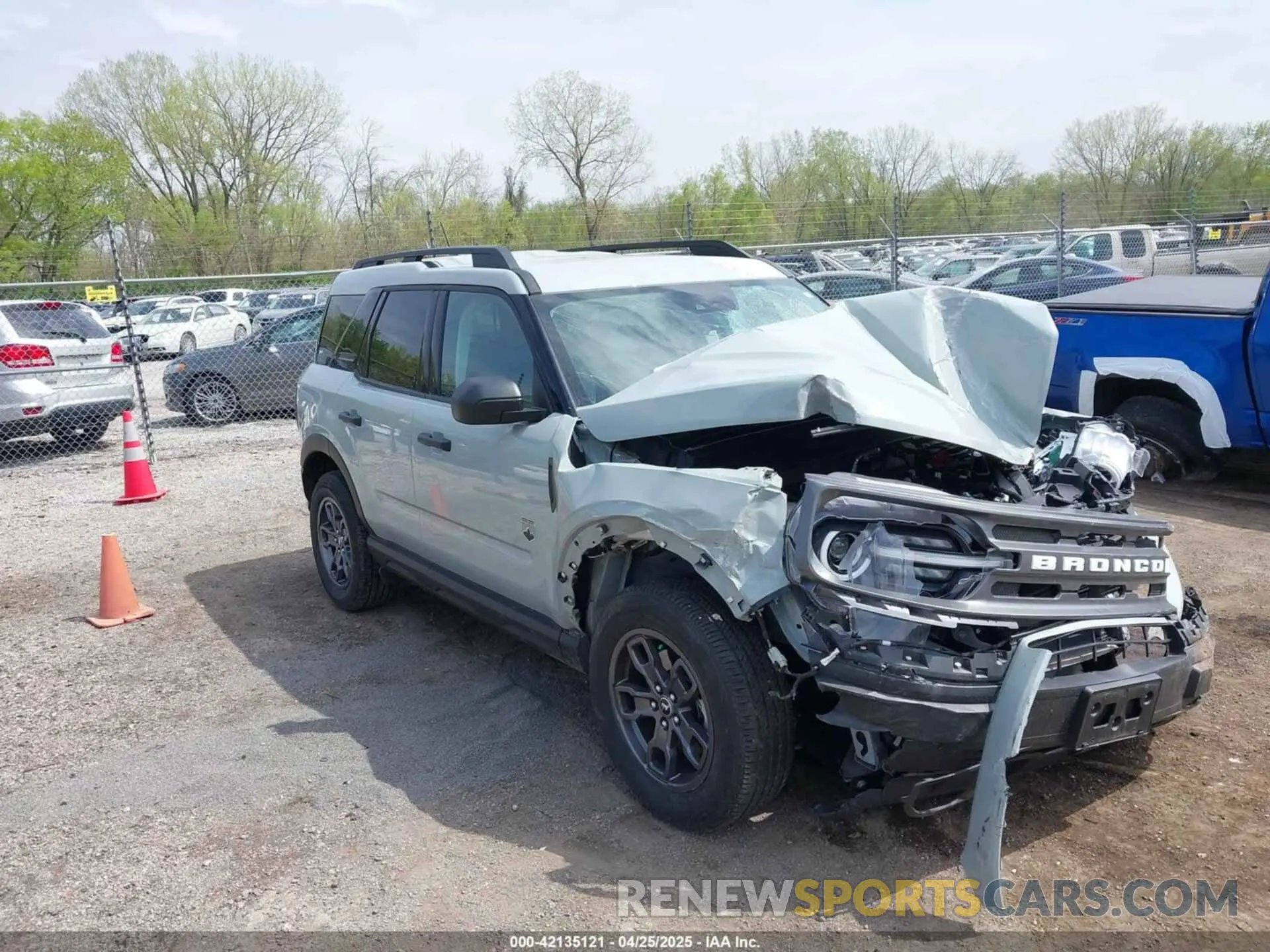 1 Photograph of a damaged car 3FMCR9B66NRD32438 FORD BRONCO SPORT 2022