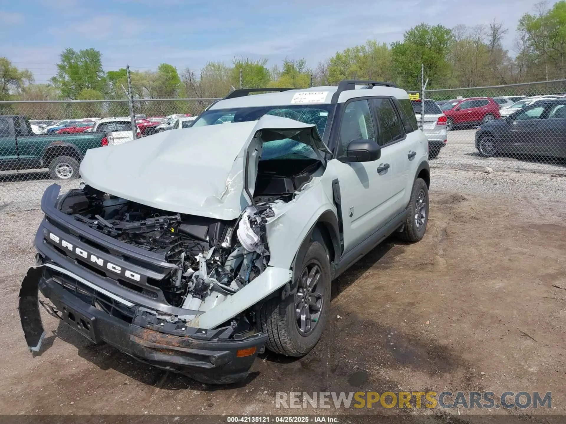2 Photograph of a damaged car 3FMCR9B66NRD32438 FORD BRONCO SPORT 2022