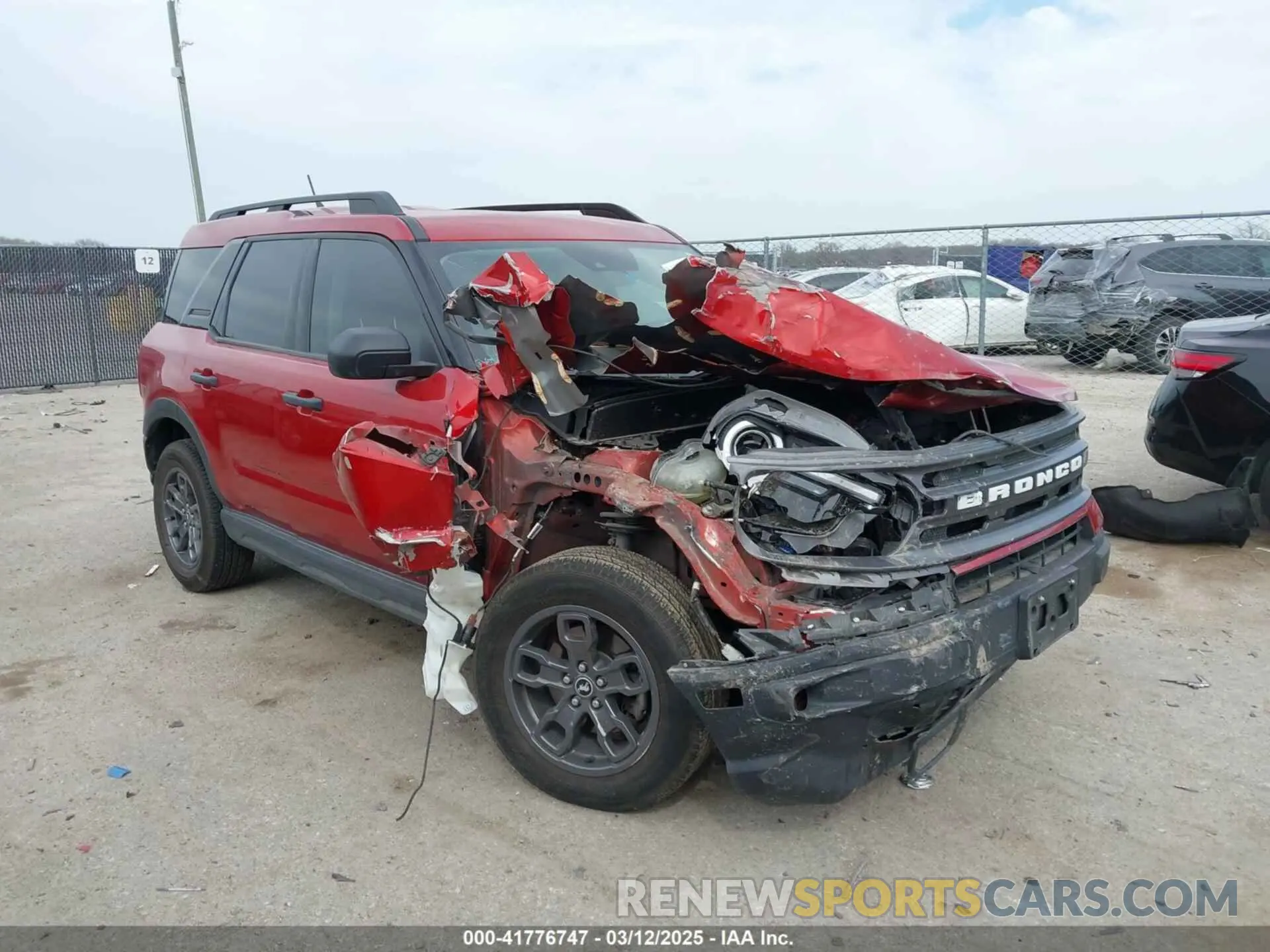 1 Photograph of a damaged car 3FMCR9B67NRE16574 FORD BRONCO SPORT 2022