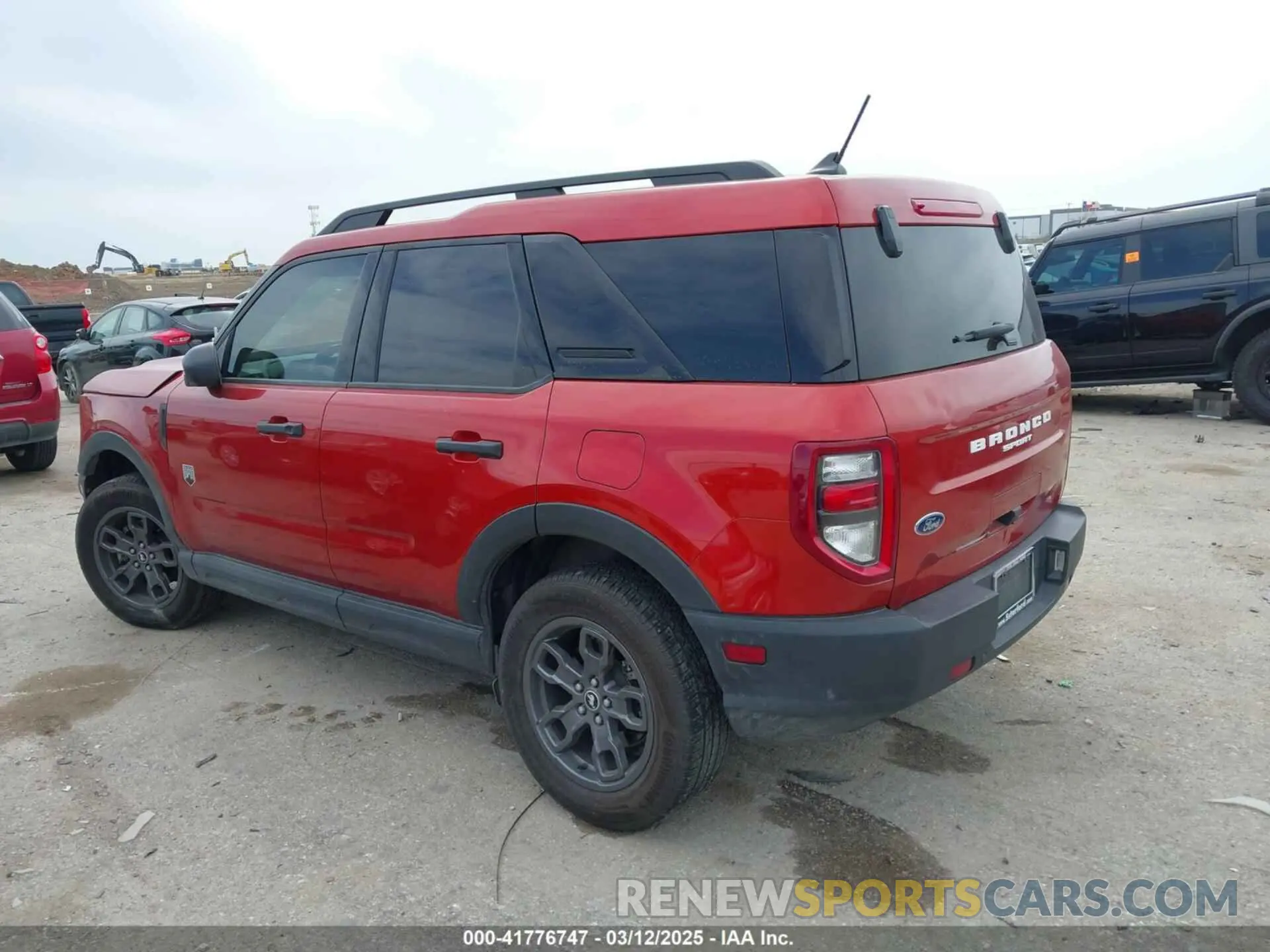 3 Photograph of a damaged car 3FMCR9B67NRE16574 FORD BRONCO SPORT 2022
