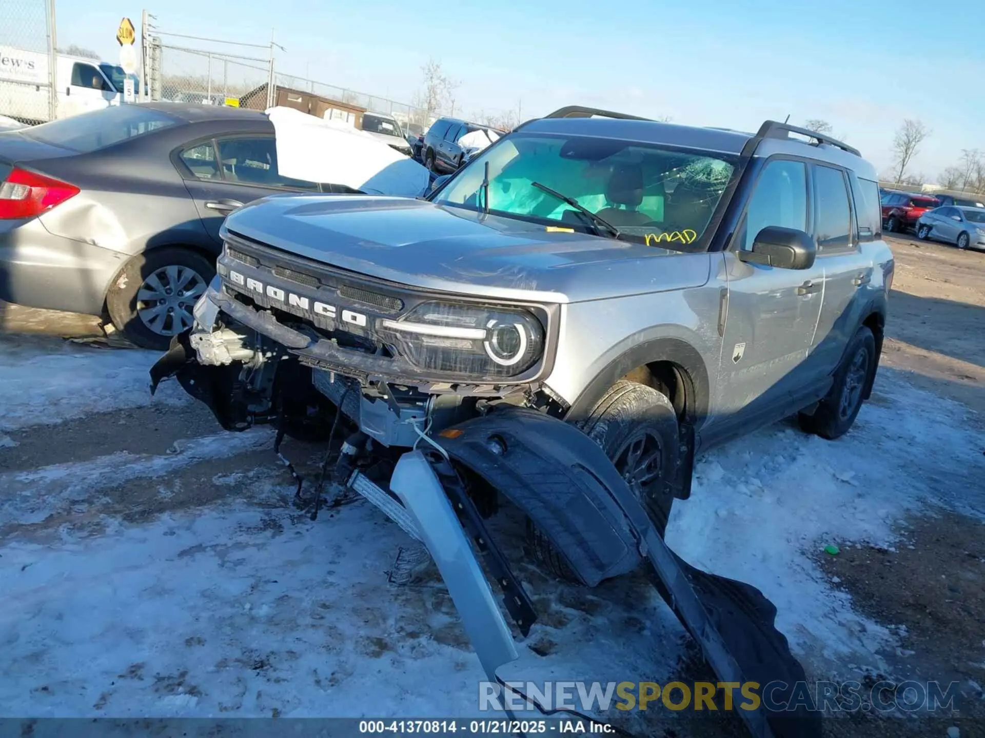 2 Photograph of a damaged car 3FMCR9B67NRE16834 FORD BRONCO SPORT 2022