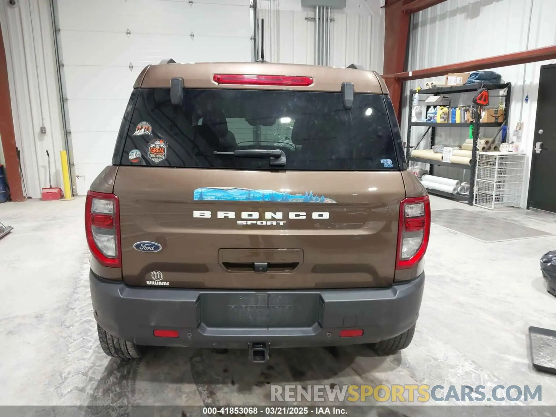 16 Photograph of a damaged car 3FMCR9B68NRD15155 FORD BRONCO SPORT 2022