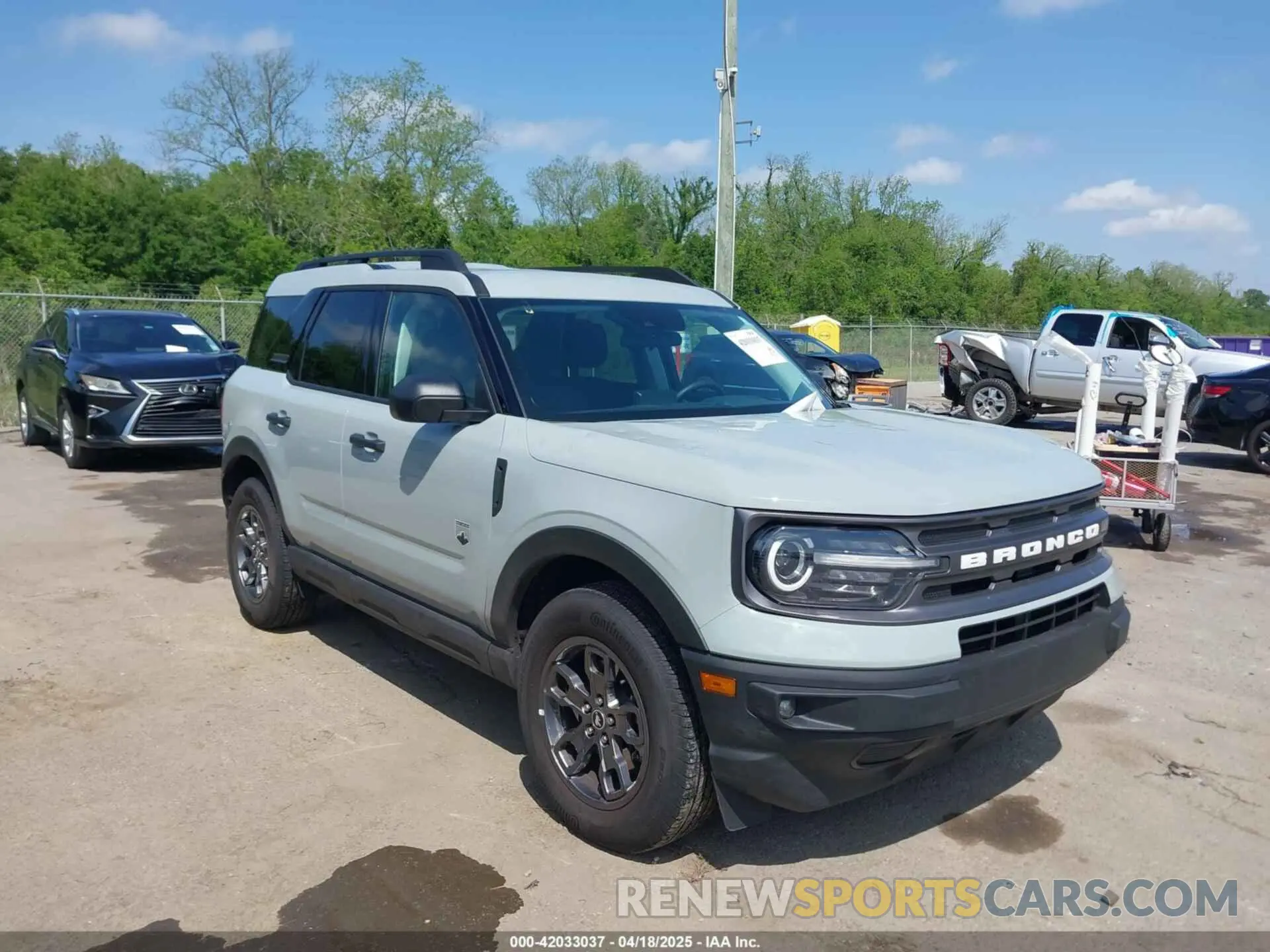 1 Photograph of a damaged car 3FMCR9B68NRD66283 FORD BRONCO SPORT 2022