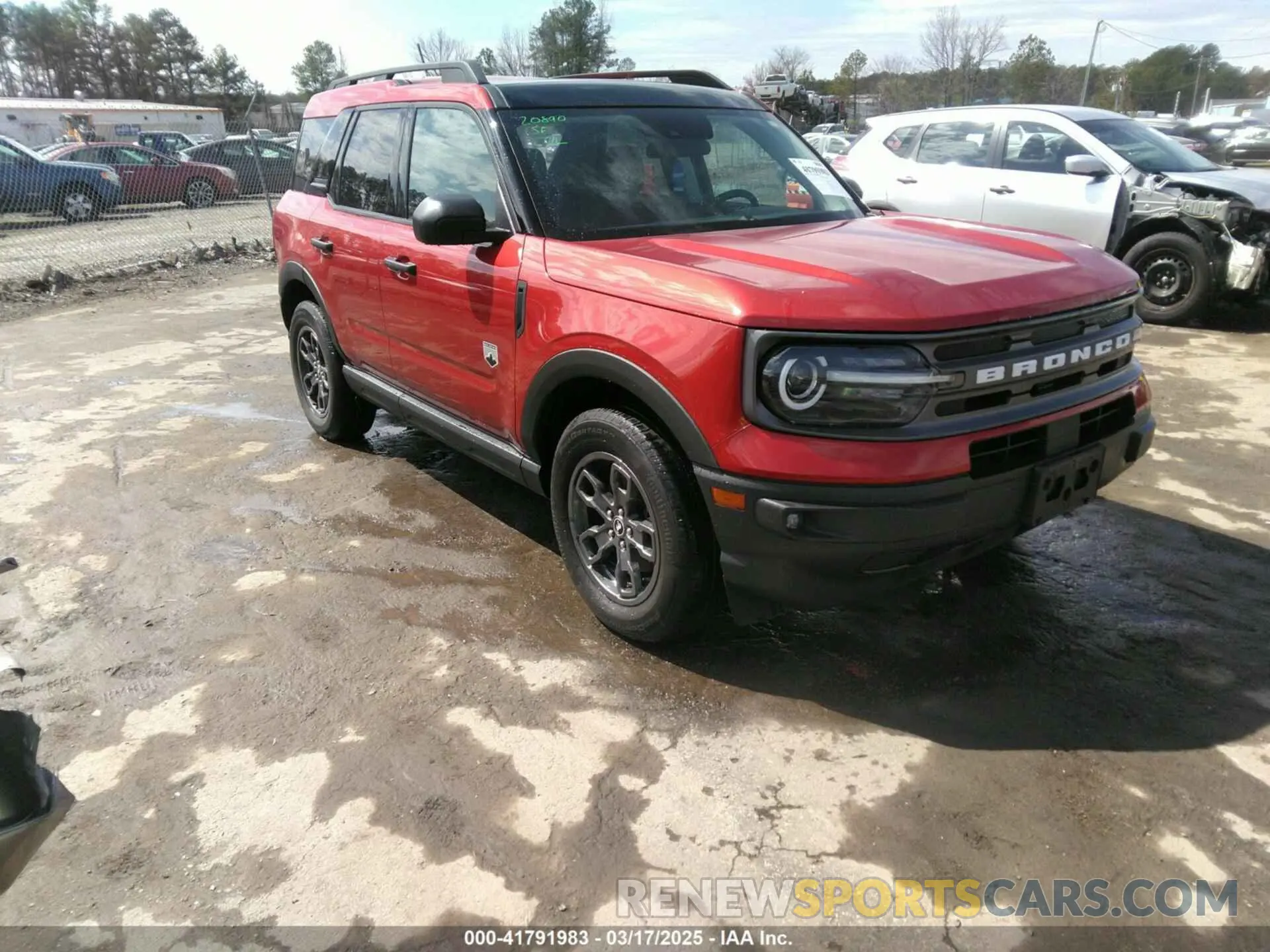 1 Photograph of a damaged car 3FMCR9B69NRE00862 FORD BRONCO SPORT 2022