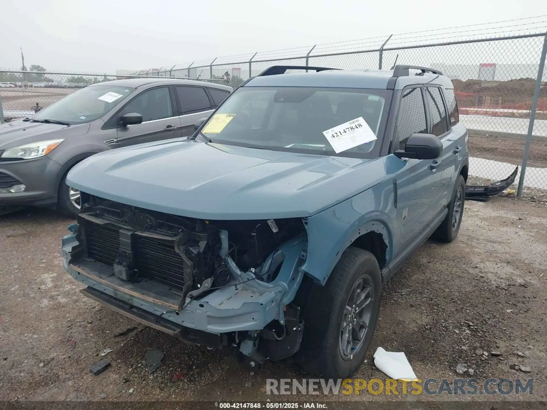 2 Photograph of a damaged car 3FMCR9B69NRE33358 FORD BRONCO SPORT 2022
