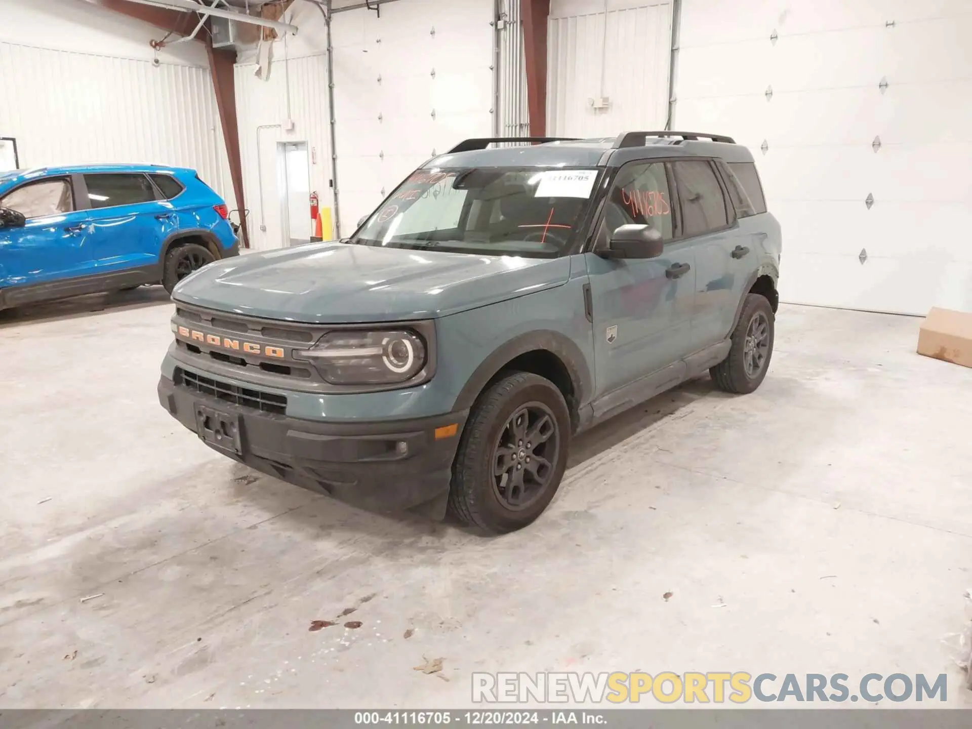 2 Photograph of a damaged car 3FMCR9B6XNRD22463 FORD BRONCO SPORT 2022