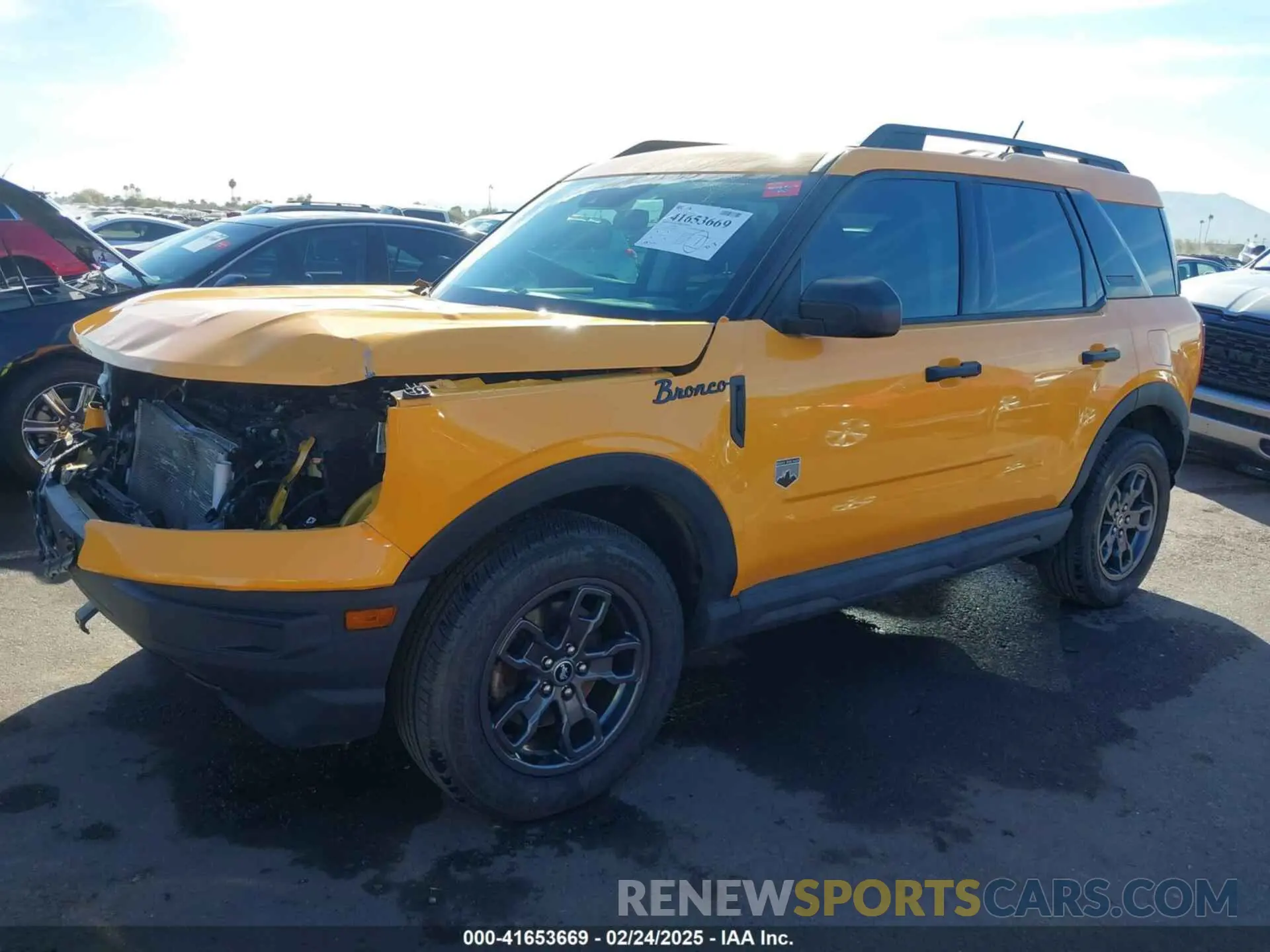2 Photograph of a damaged car 3FMCR9B6XNRD50828 FORD BRONCO SPORT 2022