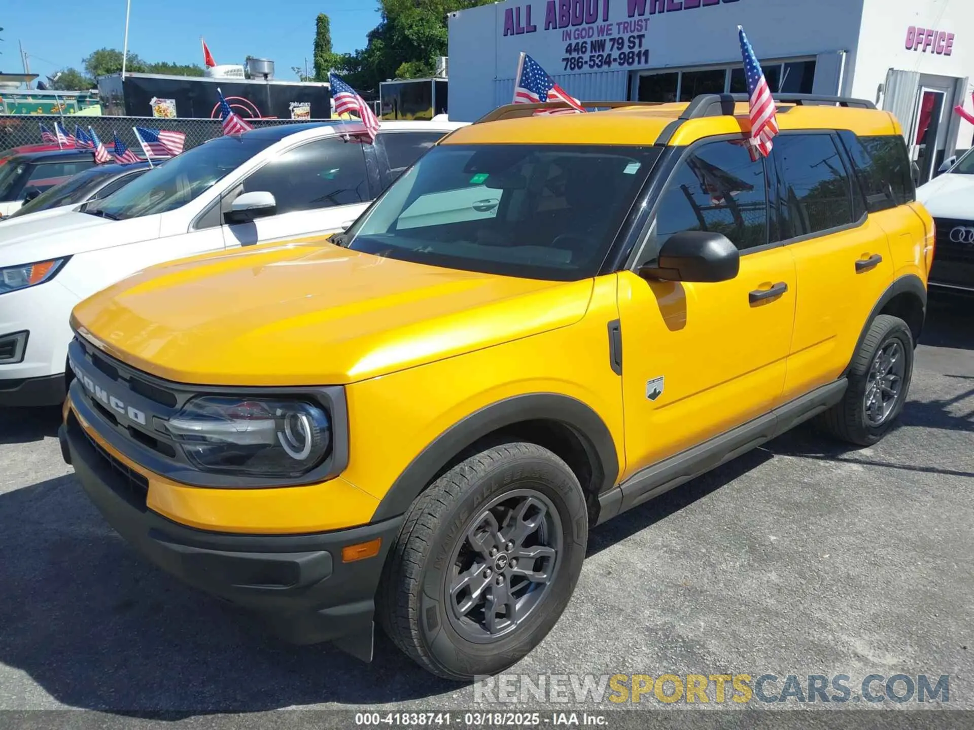 2 Photograph of a damaged car 3FMCR9B6XNRD95185 FORD BRONCO SPORT 2022