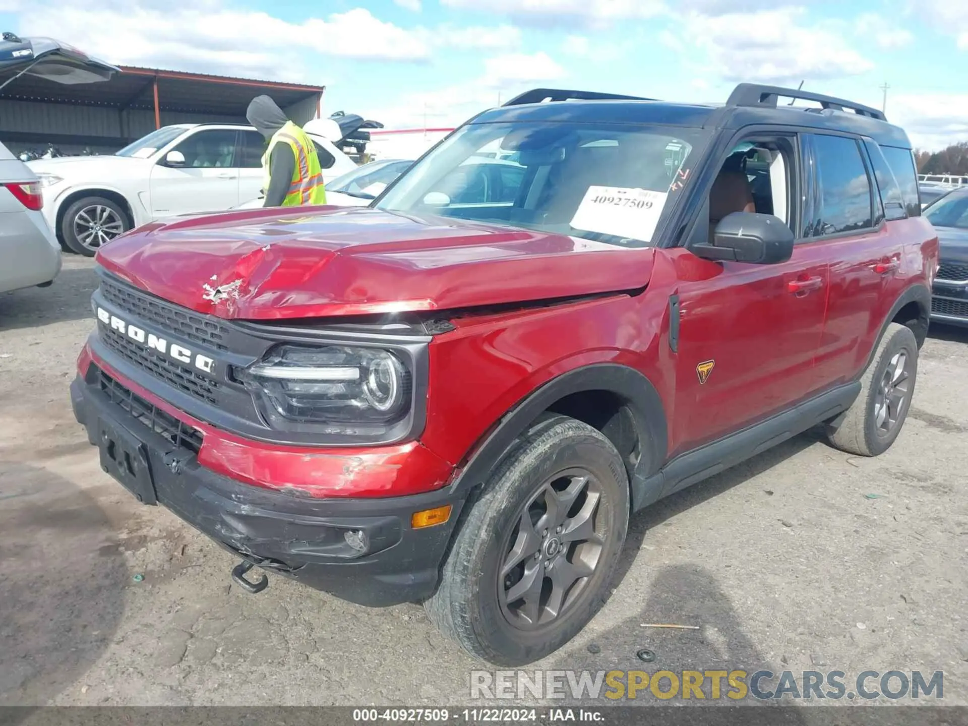 2 Photograph of a damaged car 3FMCR9D96NRD40983 FORD BRONCO SPORT 2022