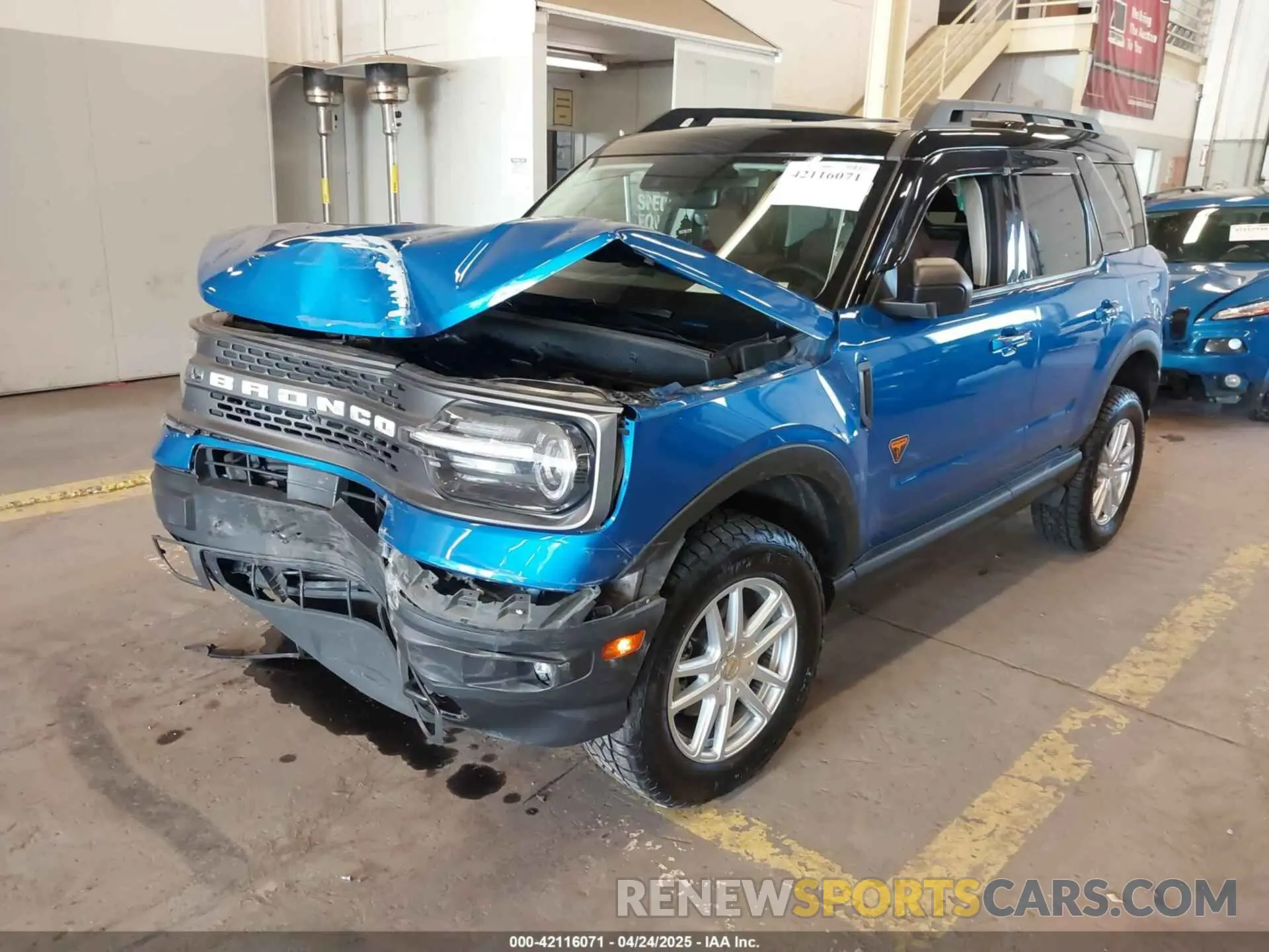 2 Photograph of a damaged car 3FMCR9D97NRD61924 FORD BRONCO SPORT 2022
