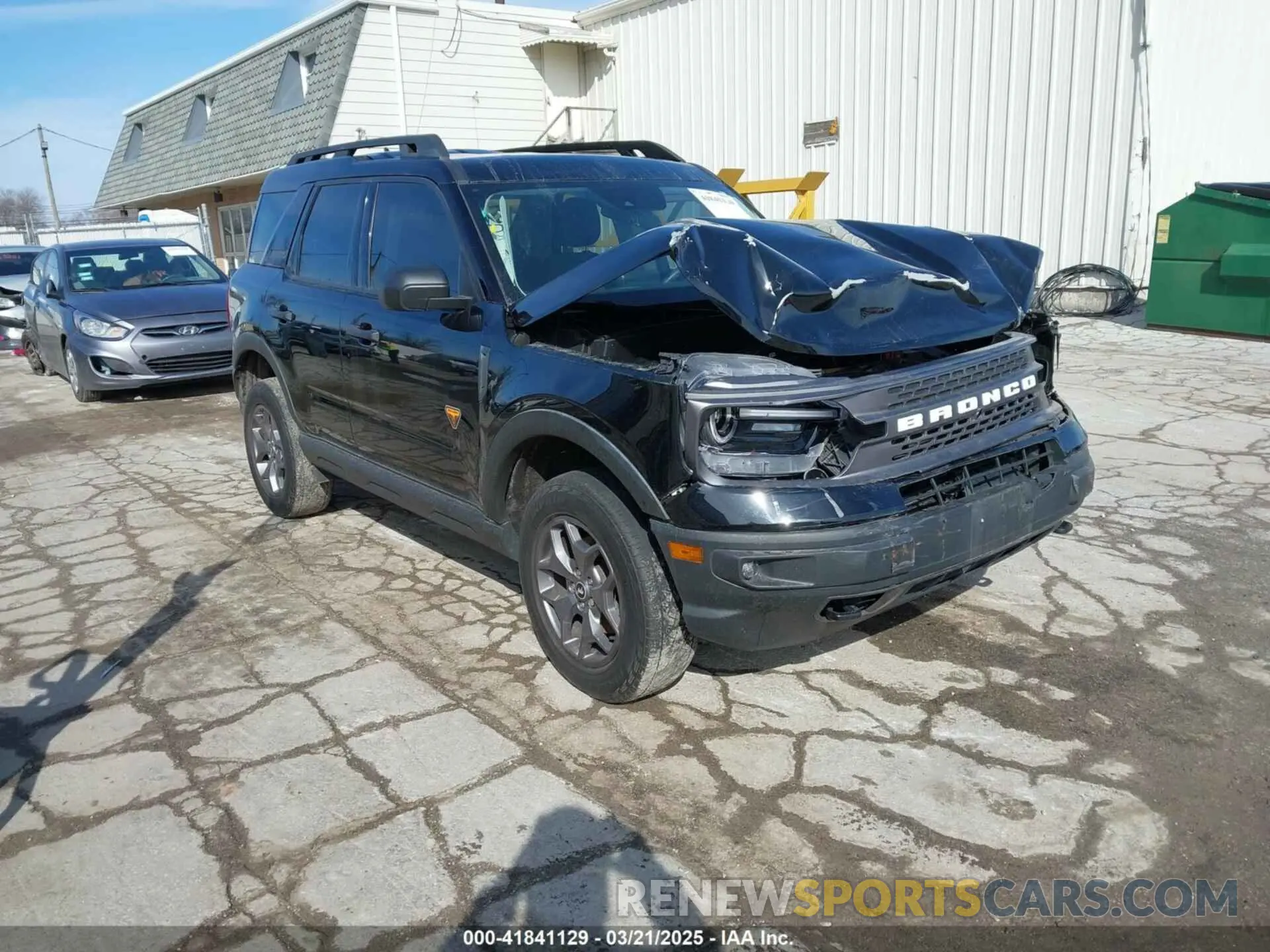 1 Photograph of a damaged car 3FMCR9D98NRD87142 FORD BRONCO SPORT 2022