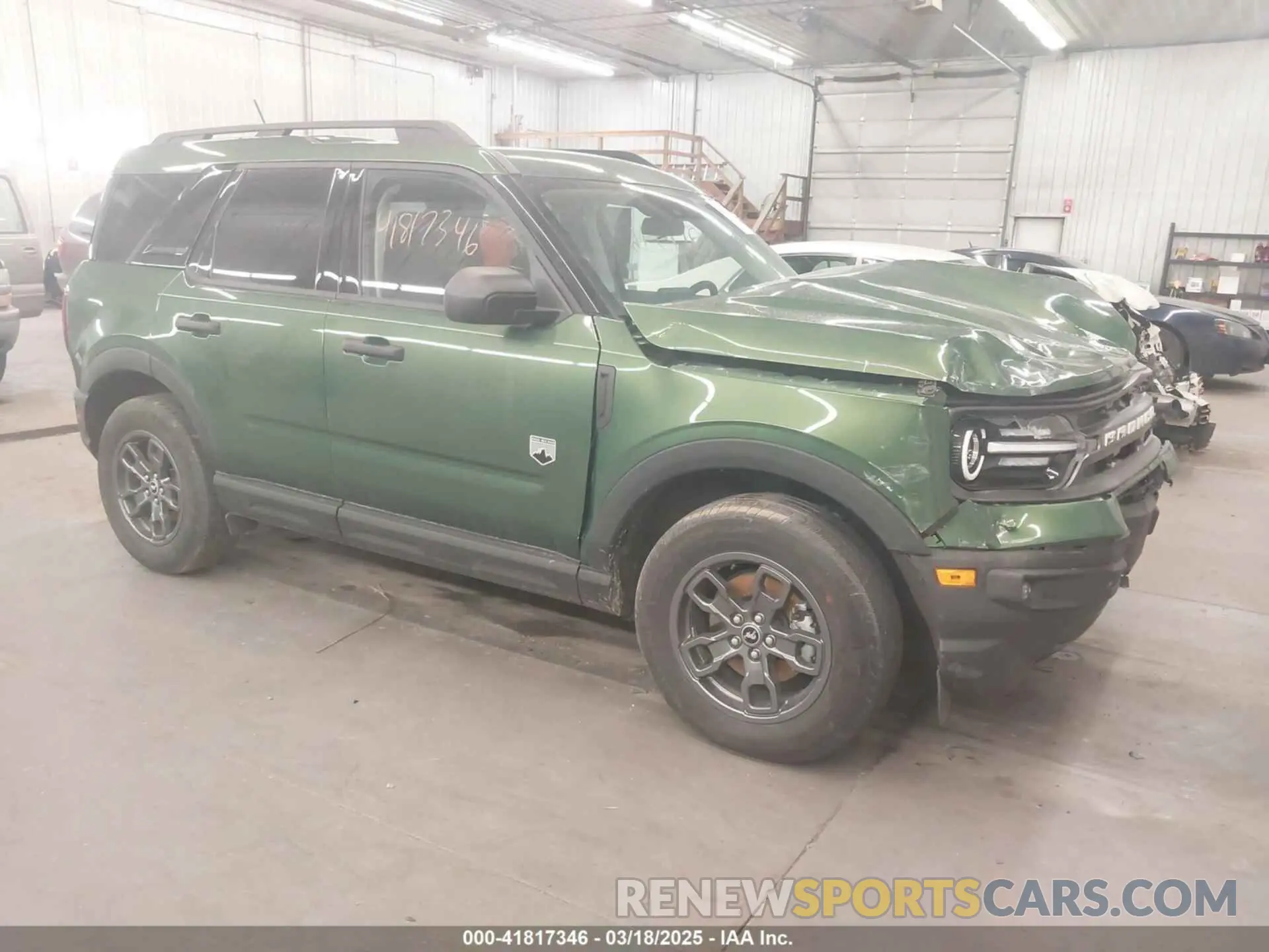 1 Photograph of a damaged car 3FMCR9B62PRD47716 FORD BRONCO SPORT 2023