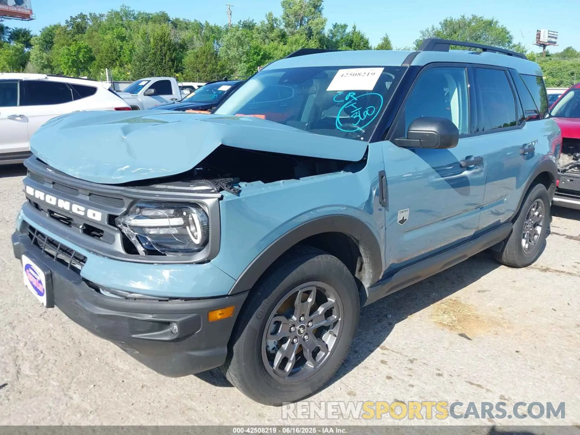 2 Photograph of a damaged car 3FMCR9B69PRD42979 FORD BRONCO SPORT 2023