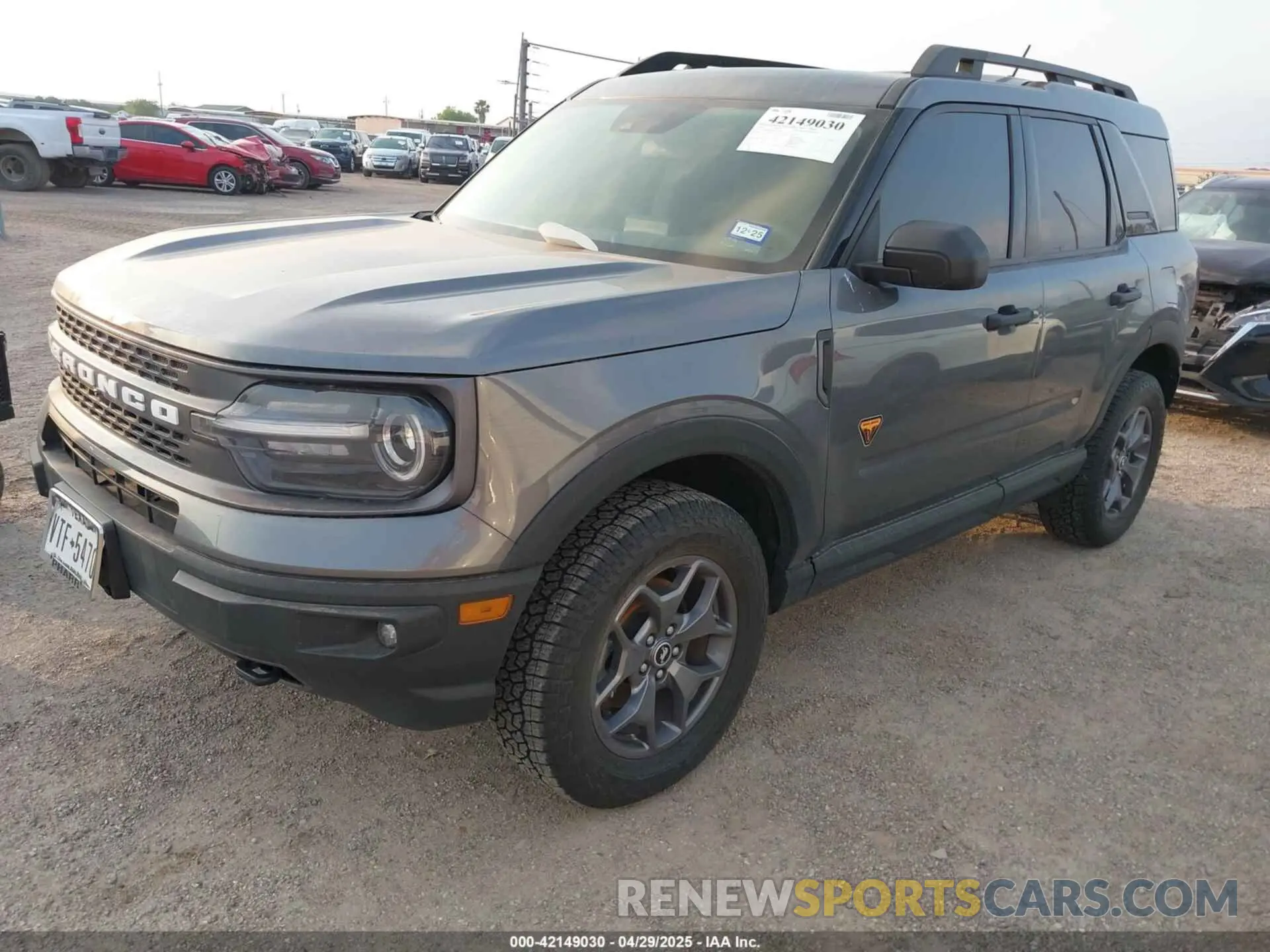 2 Photograph of a damaged car 3FMCR9D96PRE29570 FORD BRONCO SPORT 2023