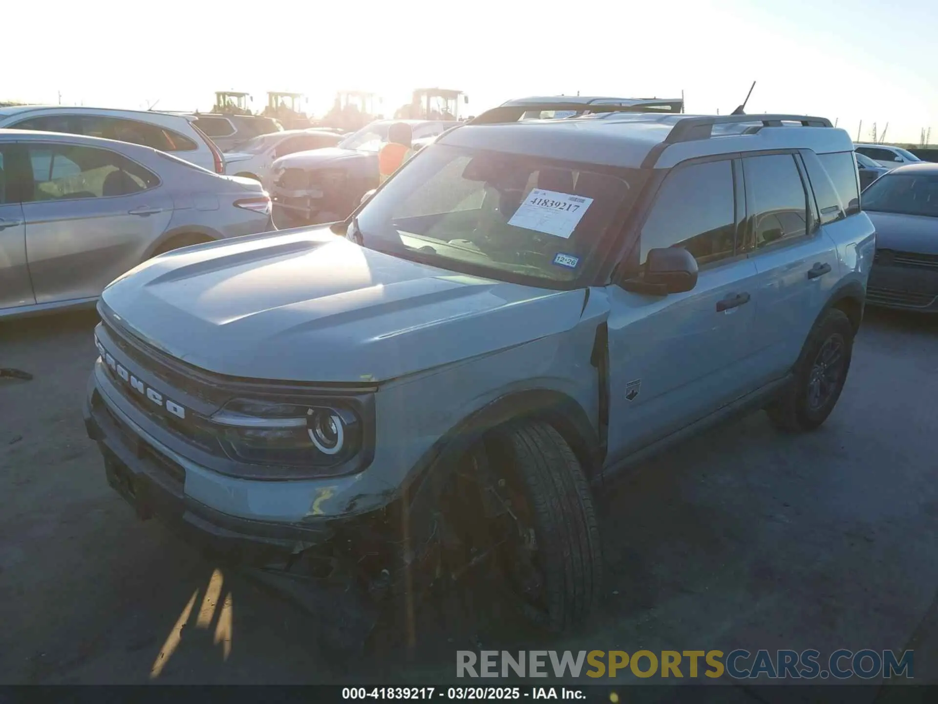 2 Photograph of a damaged car 3FMCR9B60RRF57329 FORD BRONCO SPORT 2024