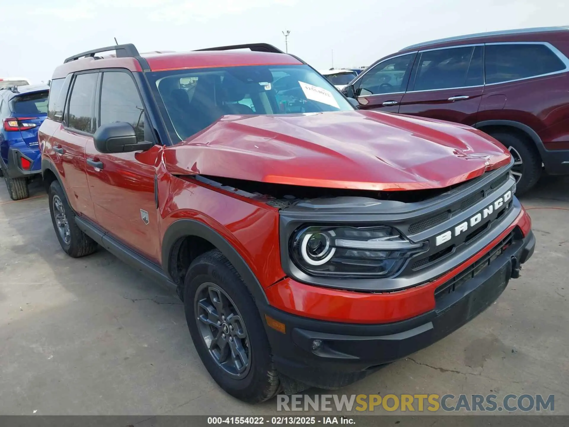 1 Photograph of a damaged car 3FMCR9B68RRE21773 FORD BRONCO SPORT 2024