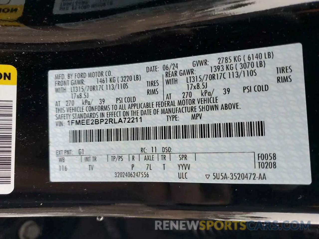 15 Photograph of a damaged car 1FMEE2BP2RLA72211 FORD BRONCO WIL 2024