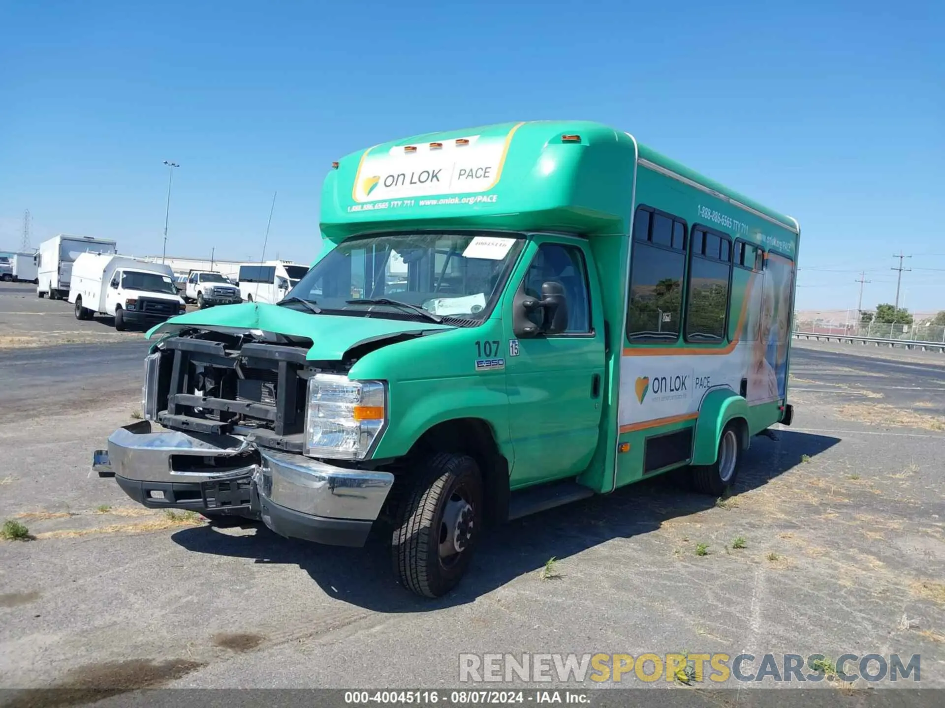 2 Photograph of a damaged car 1FDEE3FS6KDC17707 FORD E-350 CUTAWAY 2019