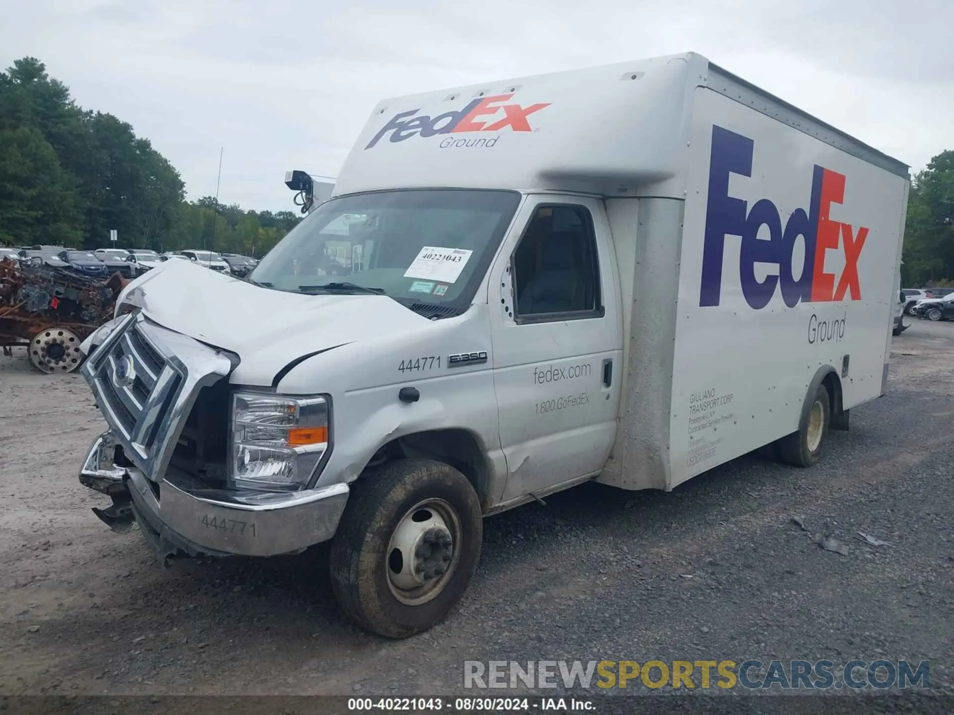2 Photograph of a damaged car 1FDWE3FK4MDC22623 FORD E-350 CUTAWAY 2021