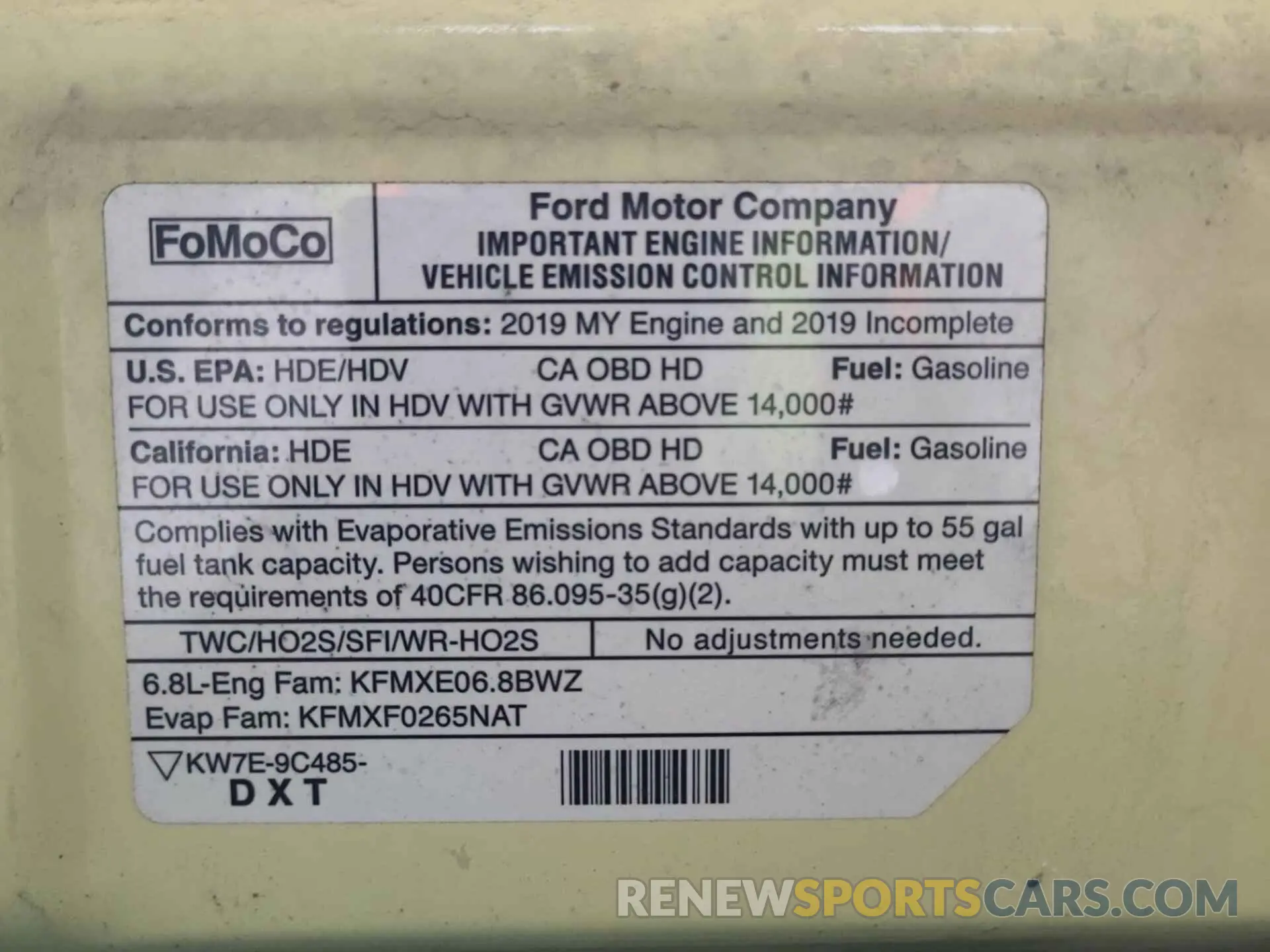 7 Photograph of a damaged car 1FDXE4FS7KDC22543 FORD E-450 CUTAWAY 2019