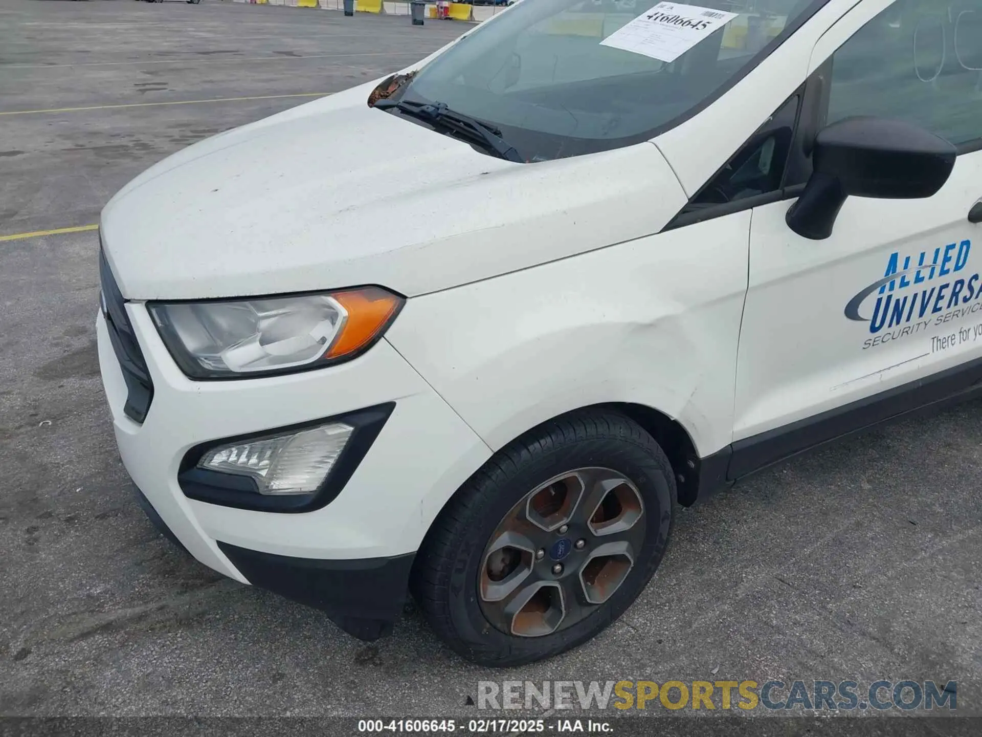 17 Photograph of a damaged car MAJ3S2FE7KC295840 FORD ECOSPORT 2019