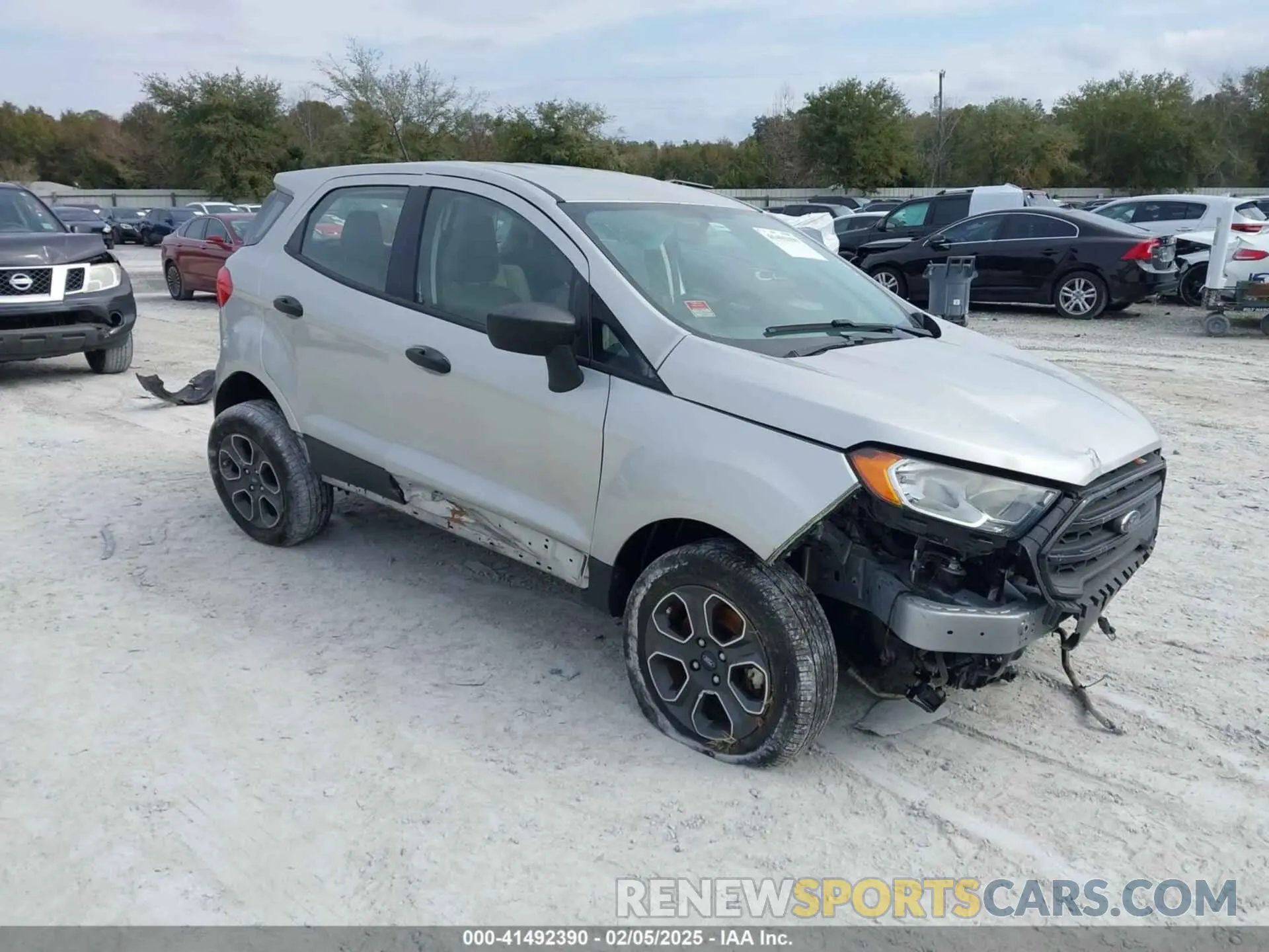 1 Photograph of a damaged car MAJ3S2FE9KC302383 FORD ECOSPORT 2019