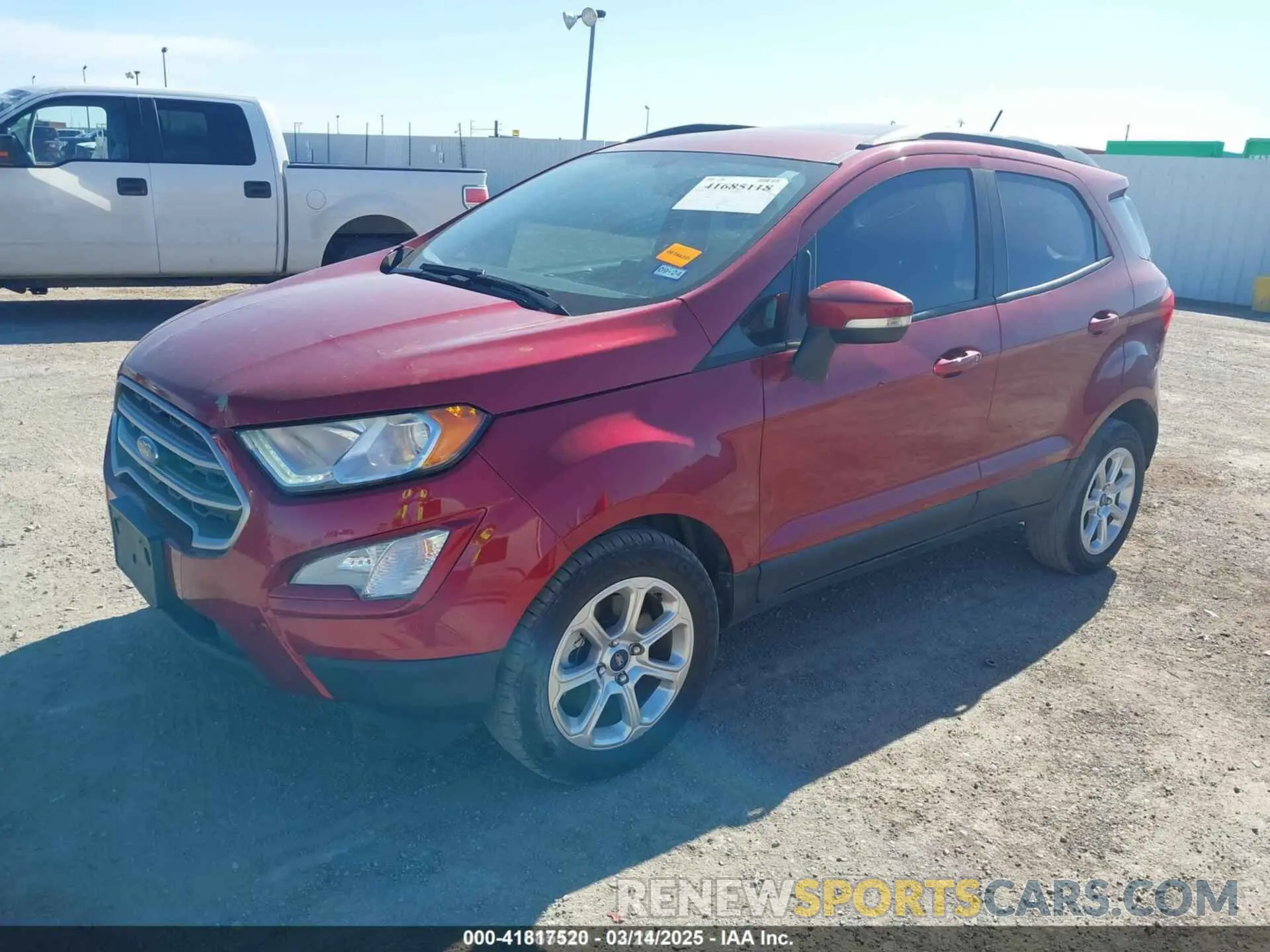 2 Photograph of a damaged car MAJ3S2GE0KC294060 FORD ECOSPORT 2019