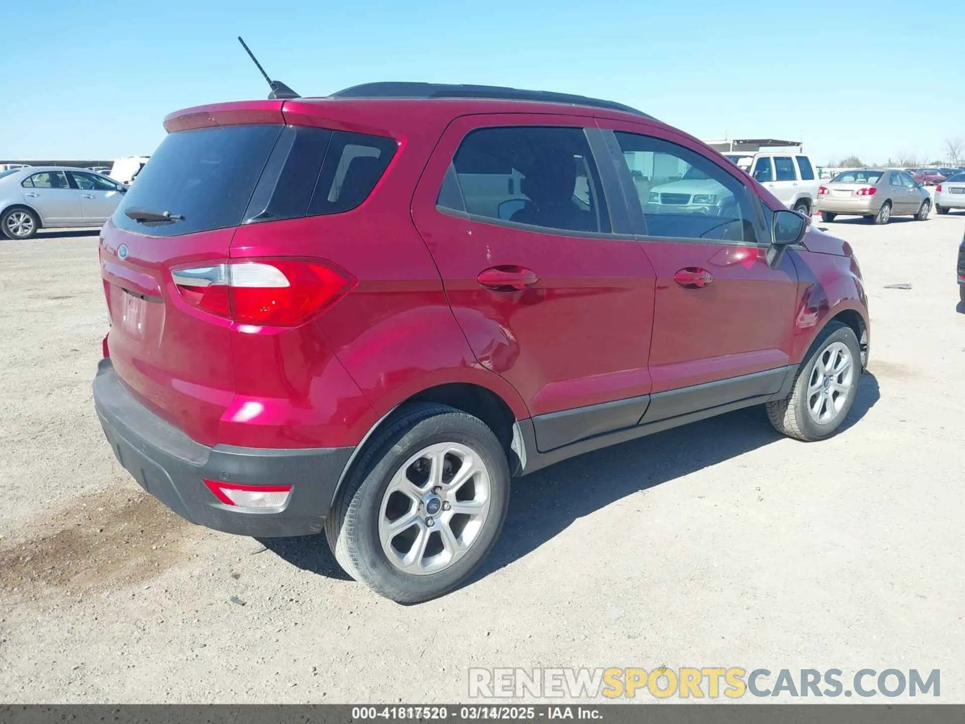 4 Photograph of a damaged car MAJ3S2GE0KC294060 FORD ECOSPORT 2019