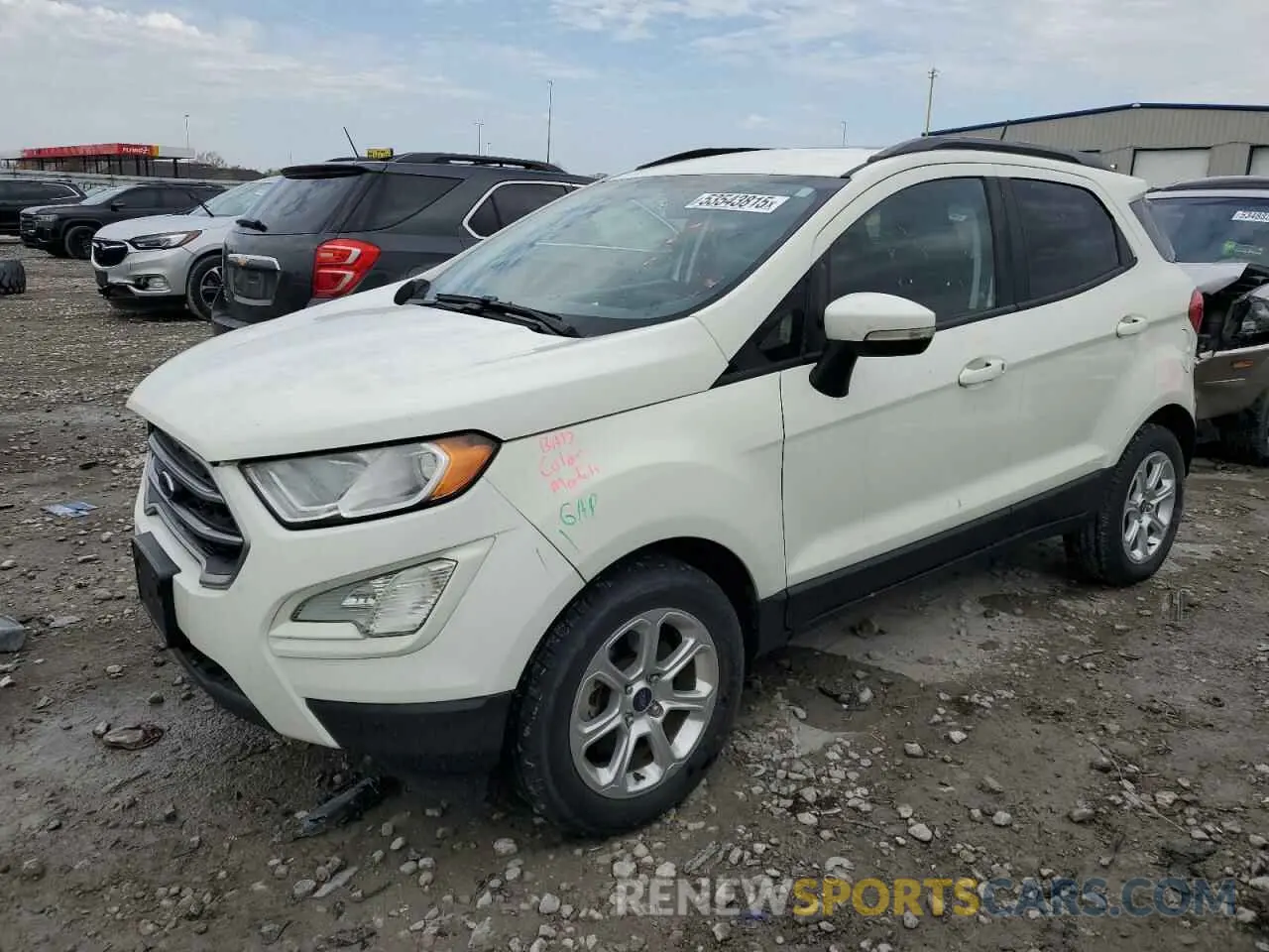 1 Photograph of a damaged car MAJ3S2GE2KC291693 FORD ECOSPORT 2019