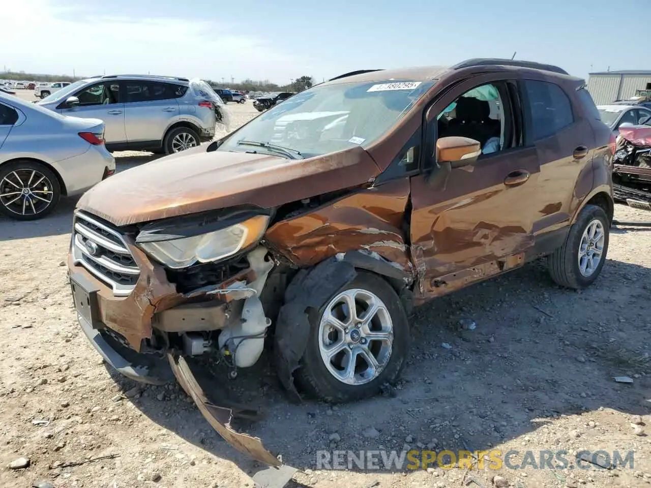 1 Photograph of a damaged car MAJ3S2GE2KC307245 FORD ECOSPORT 2019