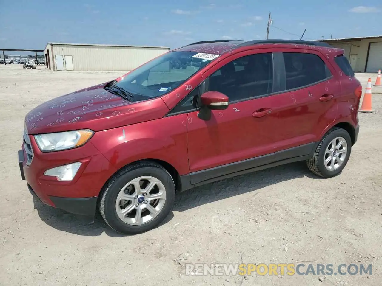 1 Photograph of a damaged car MAJ3S2GE4KC302791 FORD ECOSPORT 2019