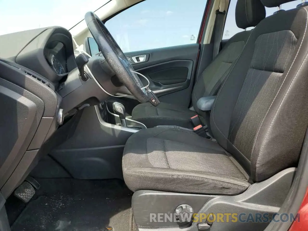 7 Photograph of a damaged car MAJ3S2GE4KC302791 FORD ECOSPORT 2019