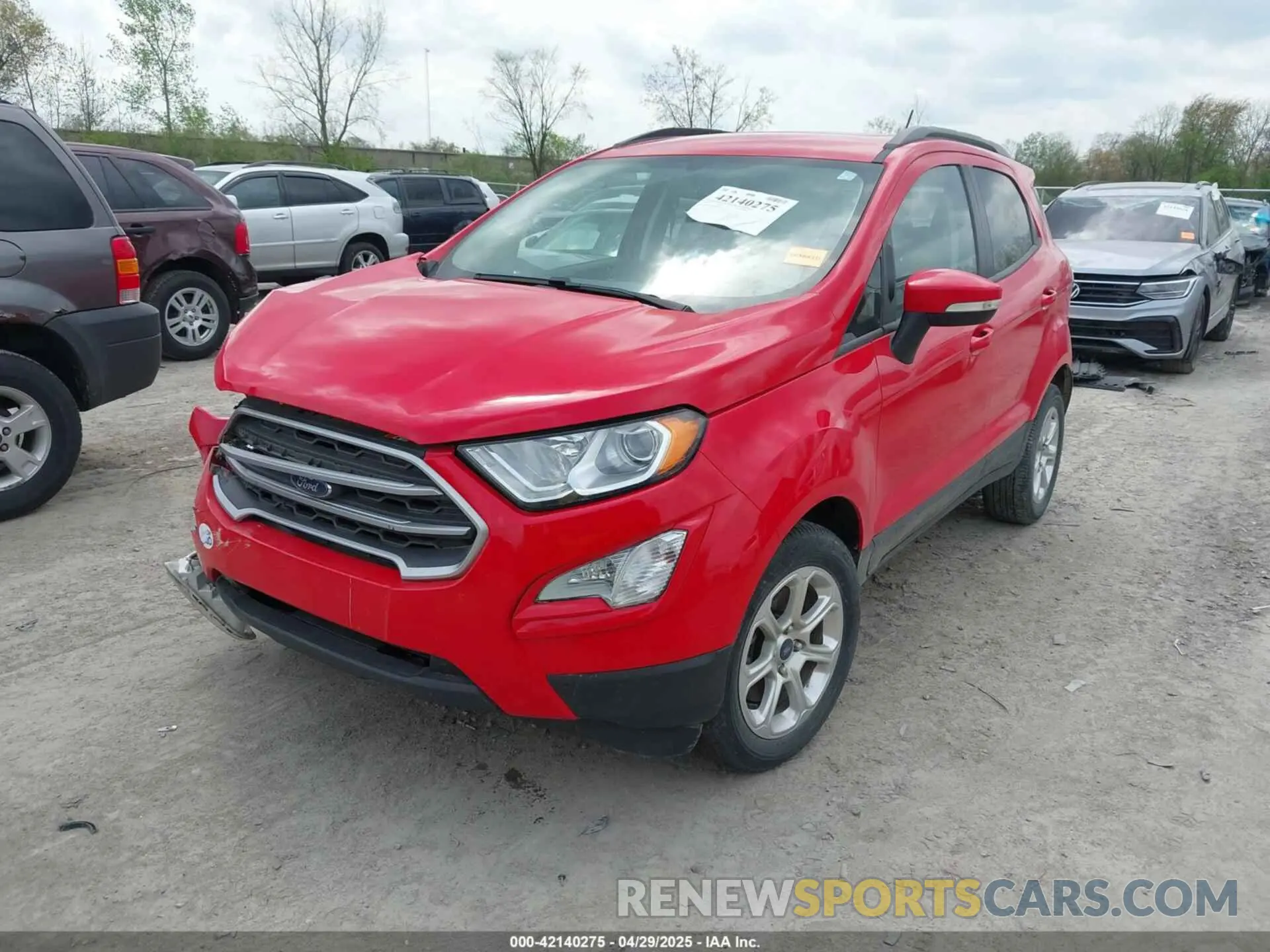 2 Photograph of a damaged car MAJ3S2GE4KC306243 FORD ECOSPORT 2019