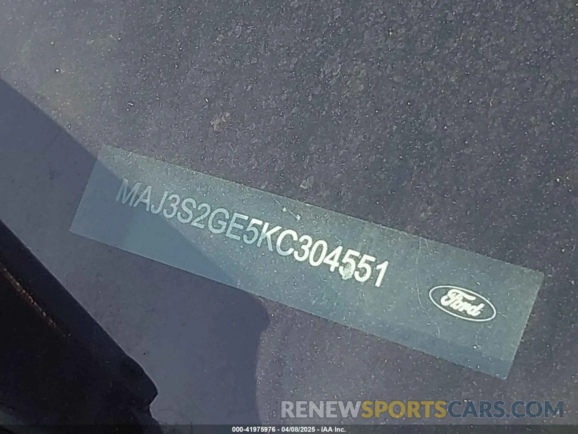 18 Photograph of a damaged car MAJ3S2GE5KC304551 FORD ECOSPORT 2019