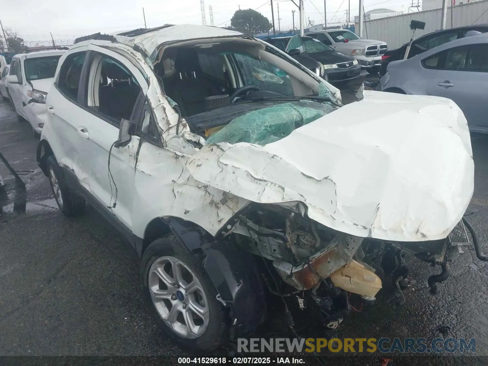 6 Photograph of a damaged car MAJ3S2GE7KC280222 FORD ECOSPORT 2019