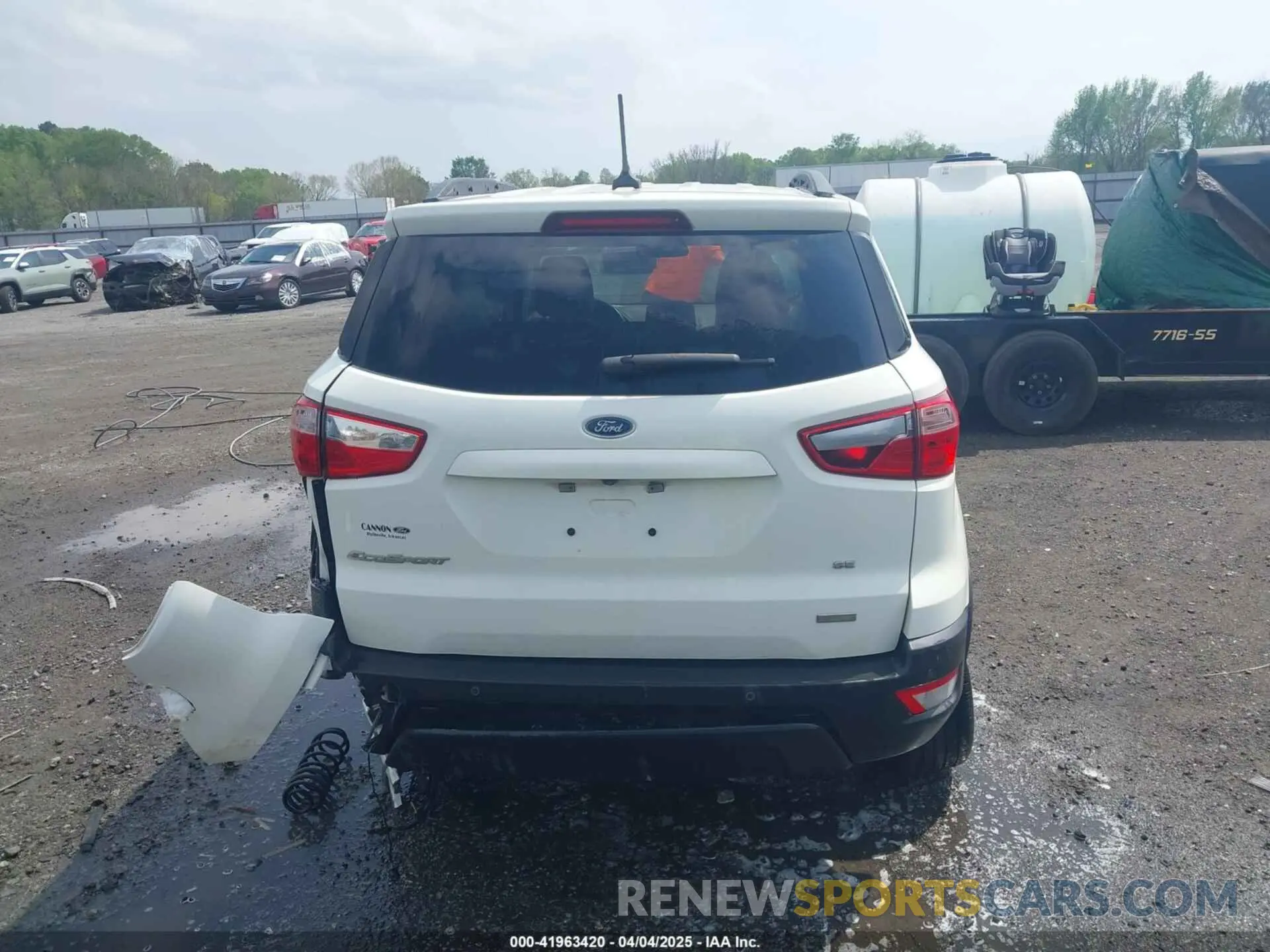 16 Photograph of a damaged car MAJ3S2GE7KC296985 FORD ECOSPORT 2019
