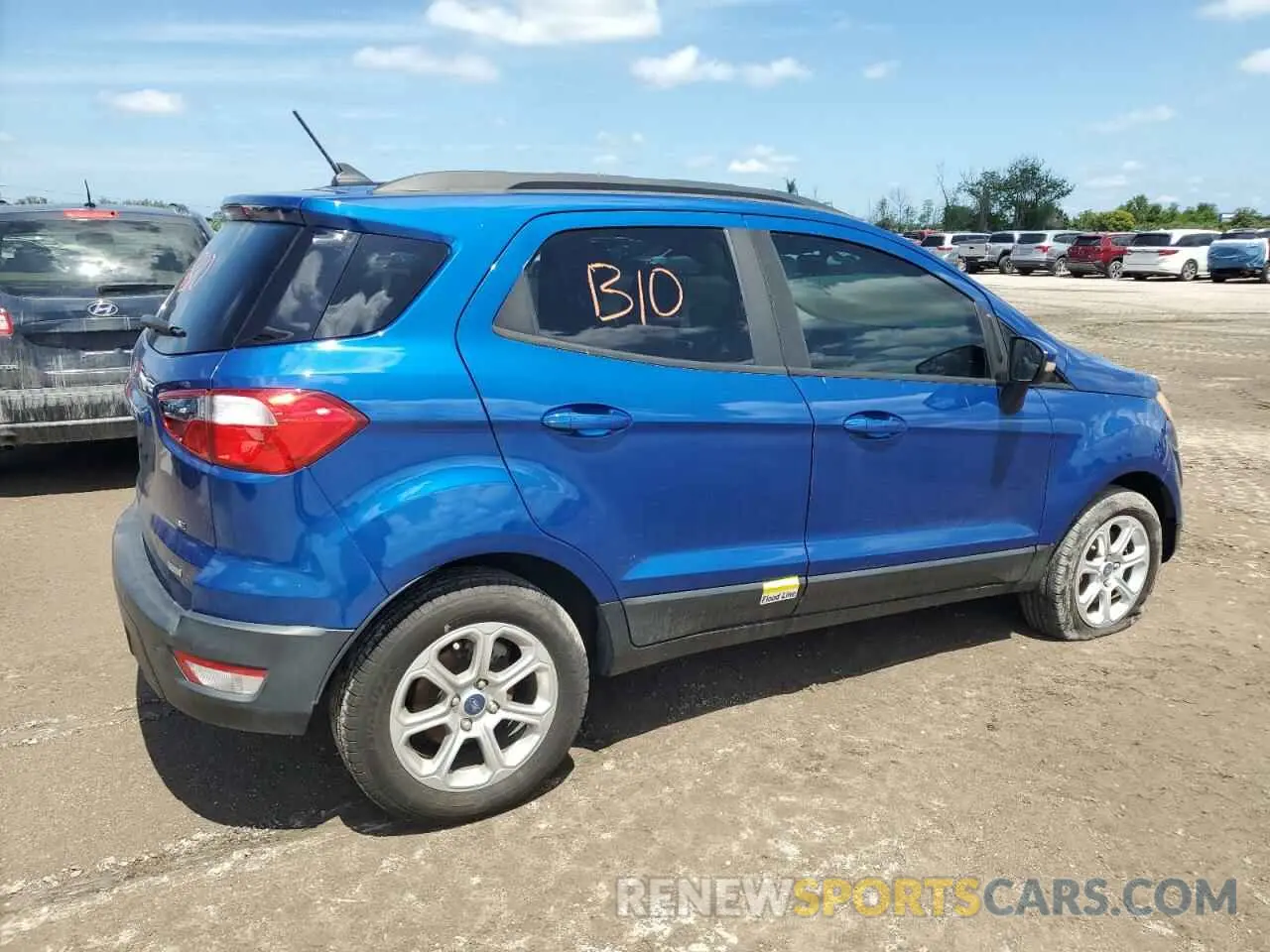 3 Photograph of a damaged car MAJ3S2GE8KC271643 FORD ECOSPORT 2019