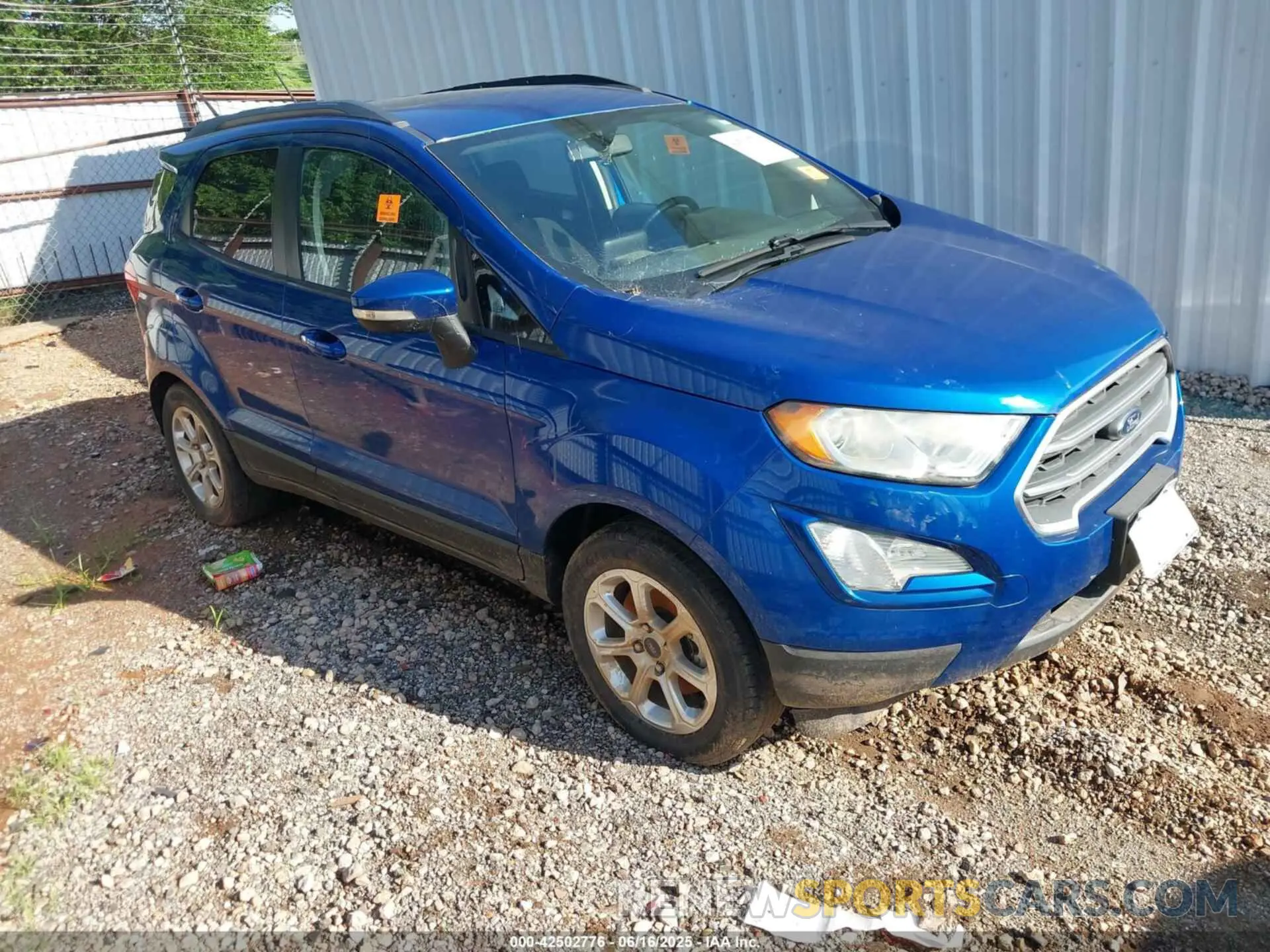 1 Photograph of a damaged car MAJ3S2GE8KC291617 FORD ECOSPORT 2019