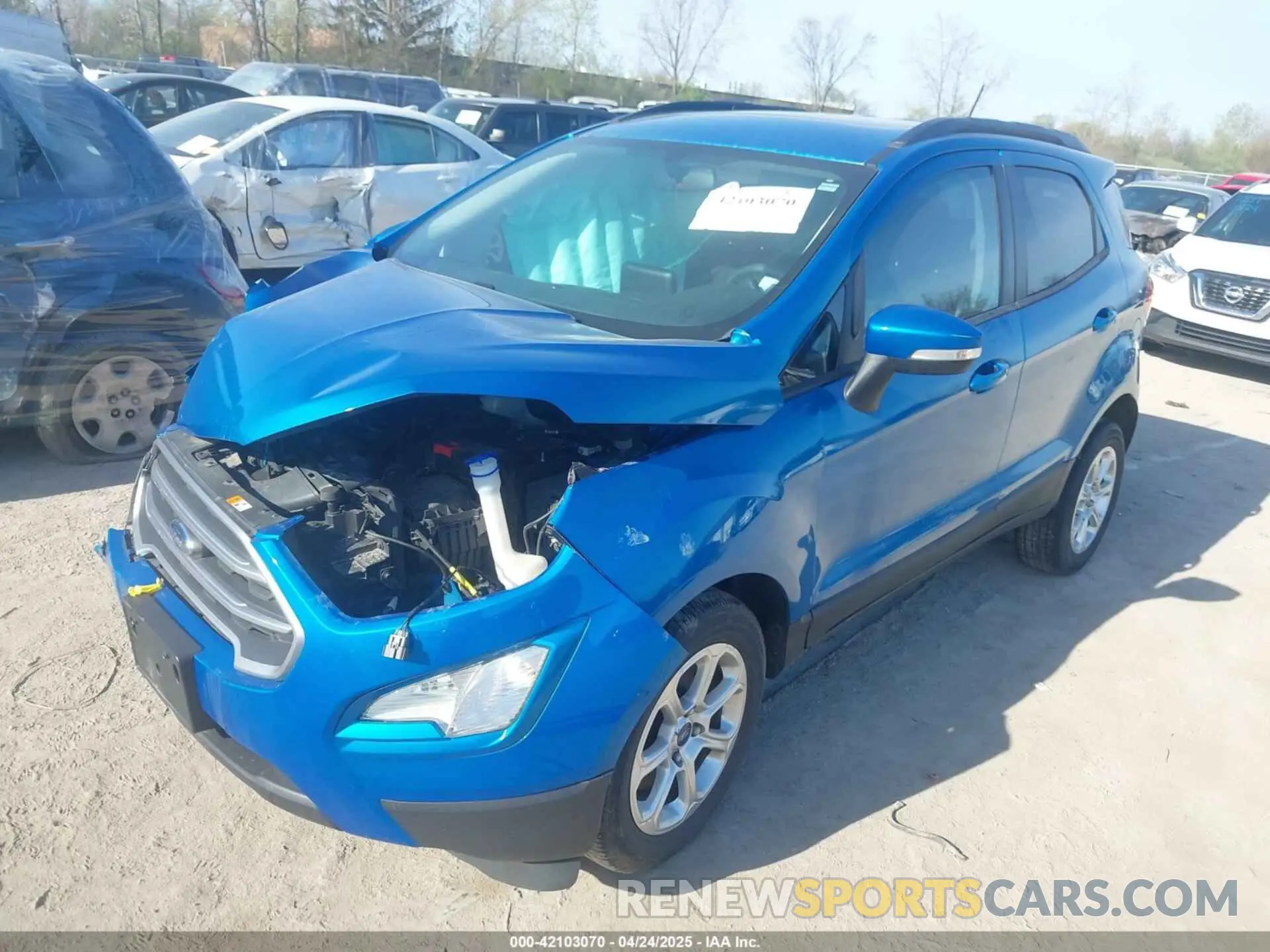 2 Photograph of a damaged car MAJ3S2GE9KC280576 FORD ECOSPORT 2019