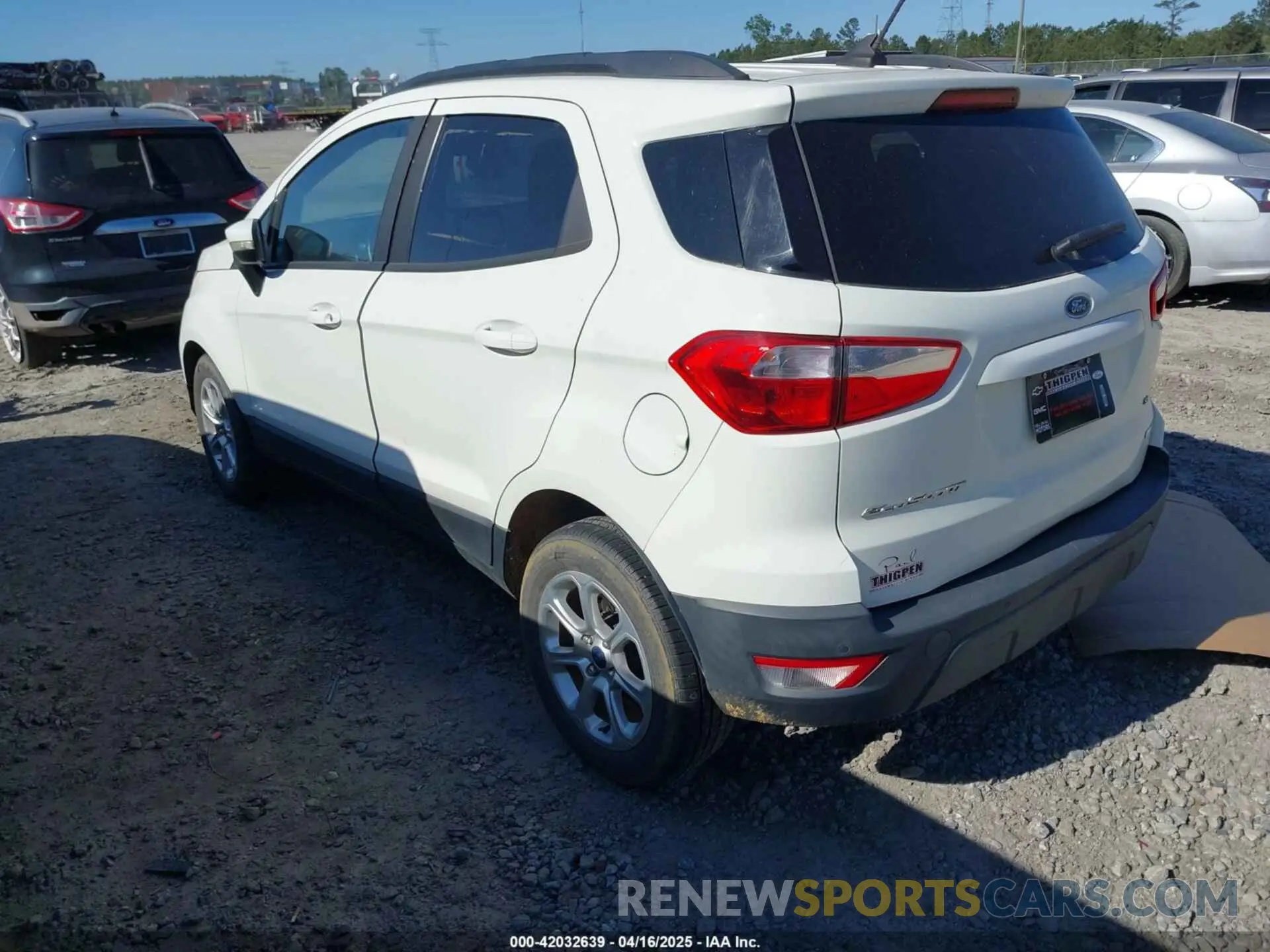 3 Photograph of a damaged car MAJ3S2GEXKC270428 FORD ECOSPORT 2019