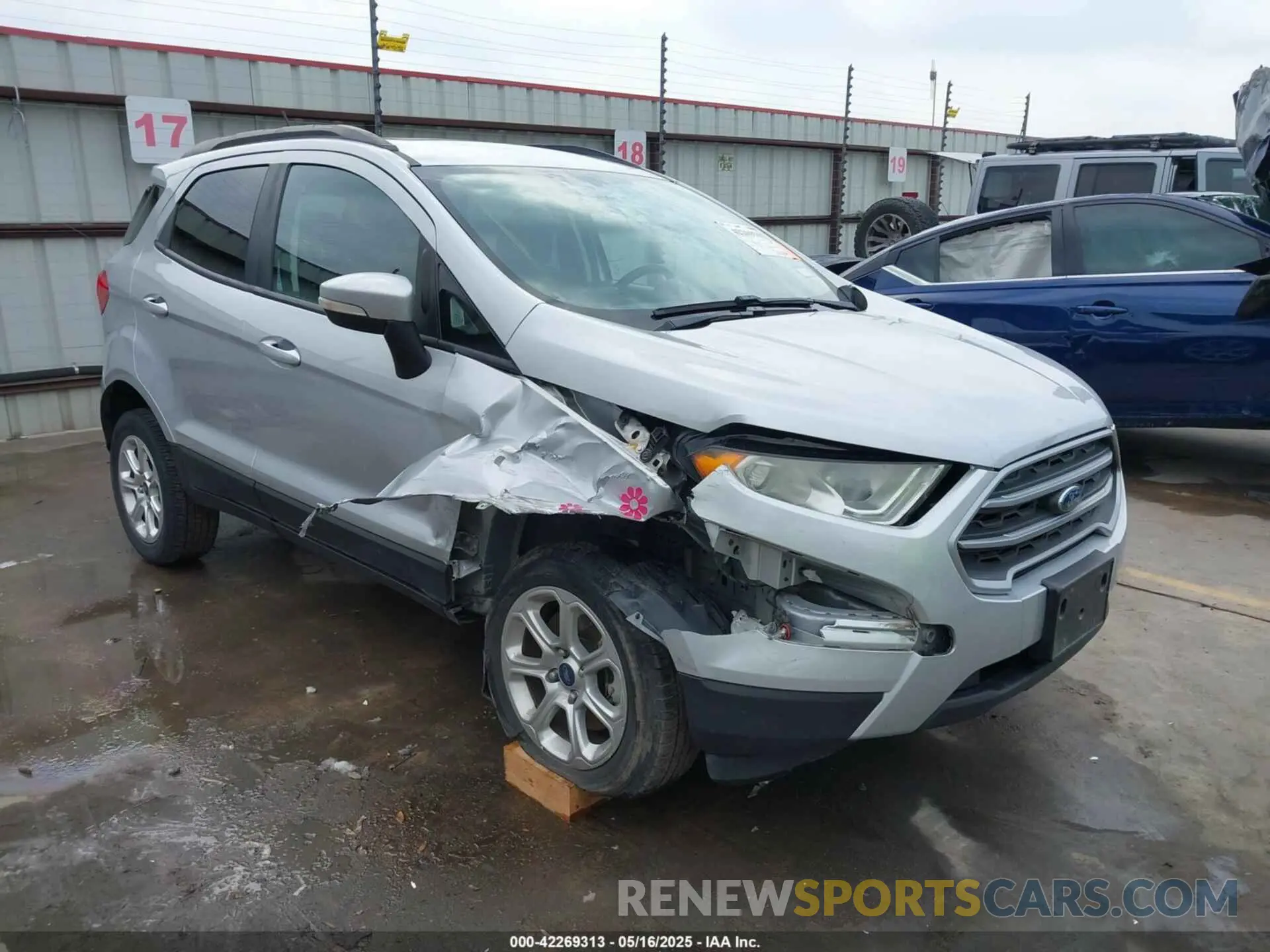 1 Photograph of a damaged car MAJ3S2GEXKC280540 FORD ECOSPORT 2019