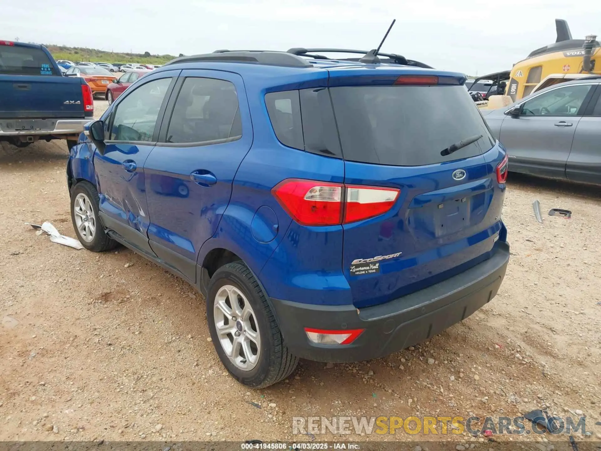 3 Photograph of a damaged car MAJ3S2GEXKC308269 FORD ECOSPORT 2019